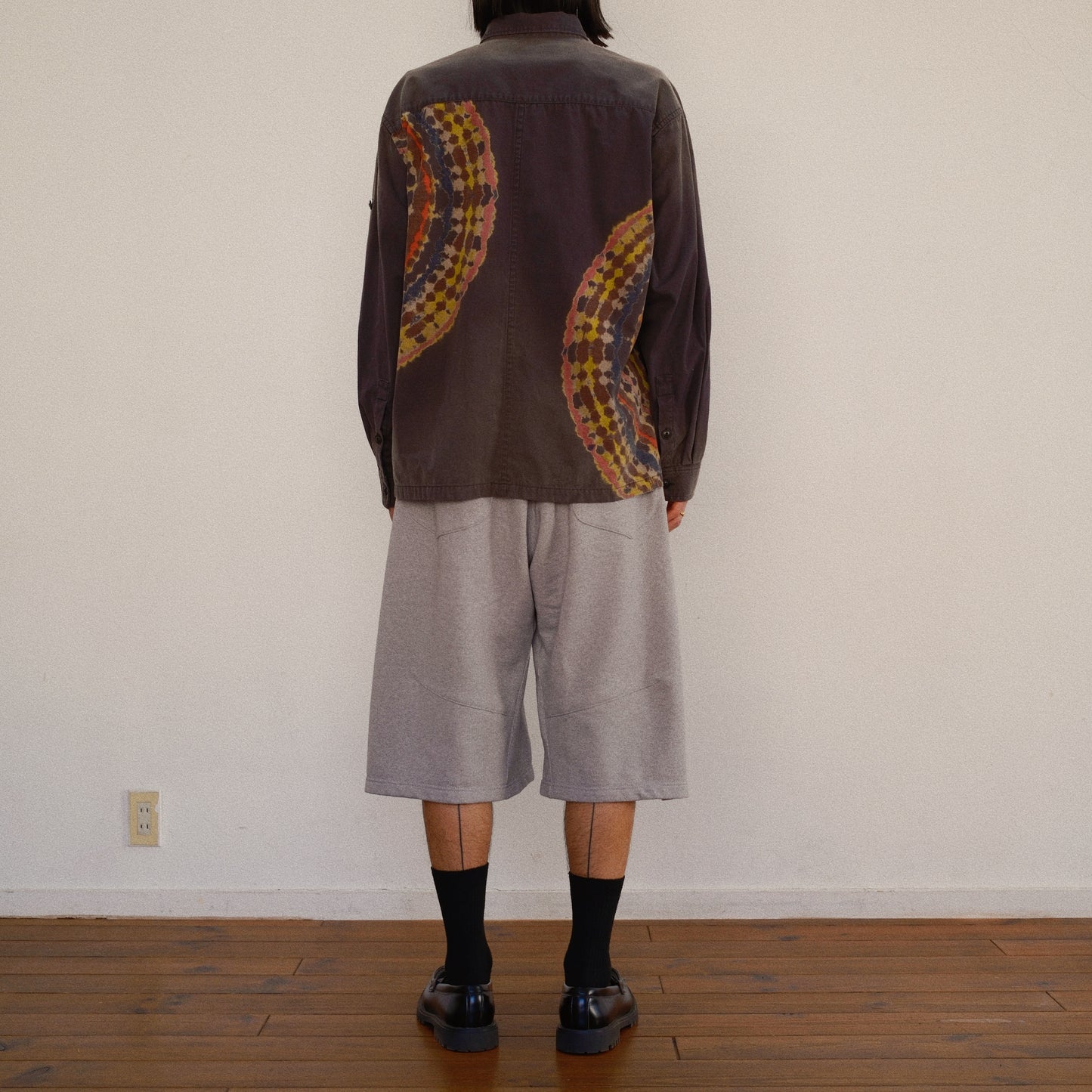 Tie-Dye Military Shirt  Black