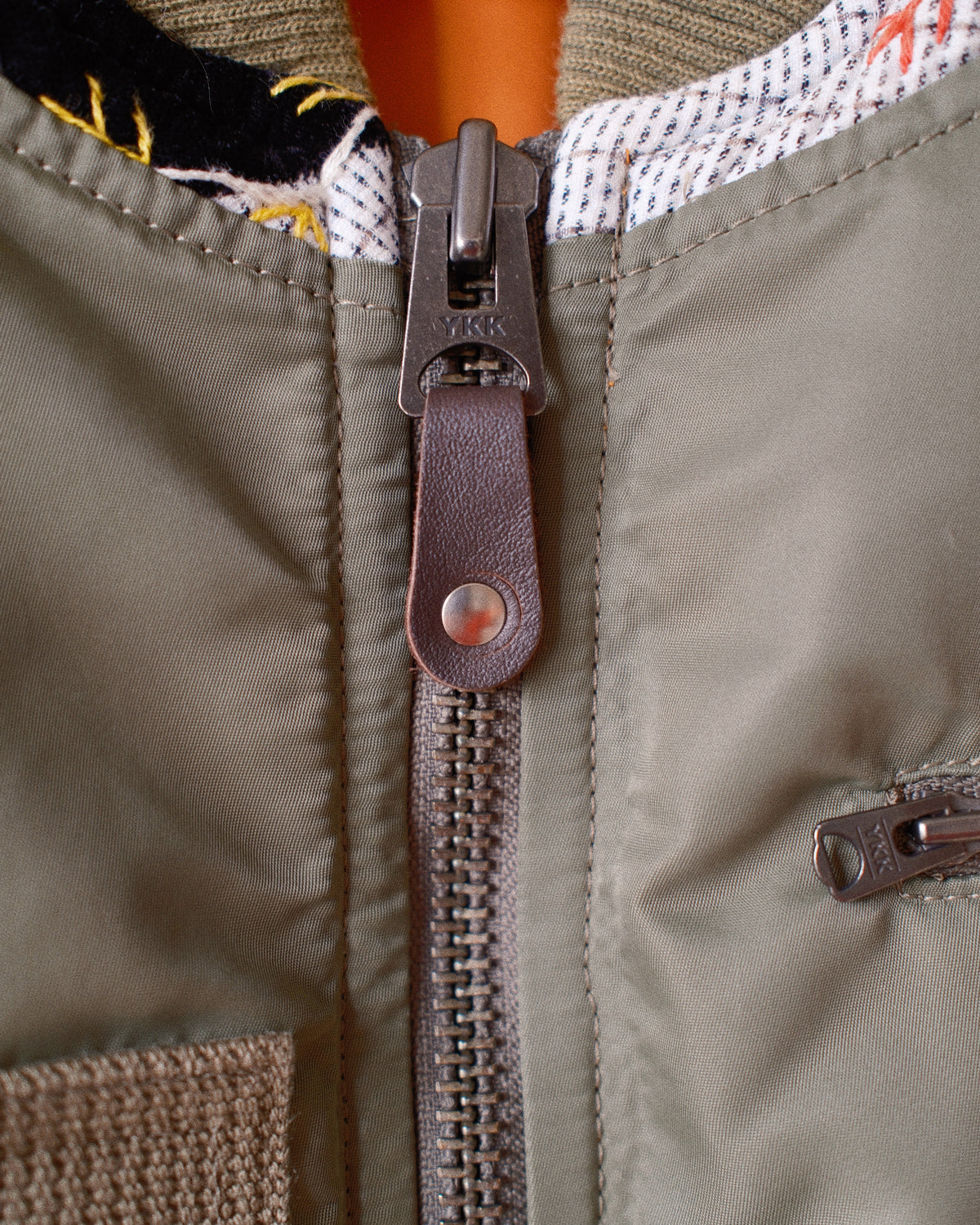 Quilt bomber jacket Khaki
