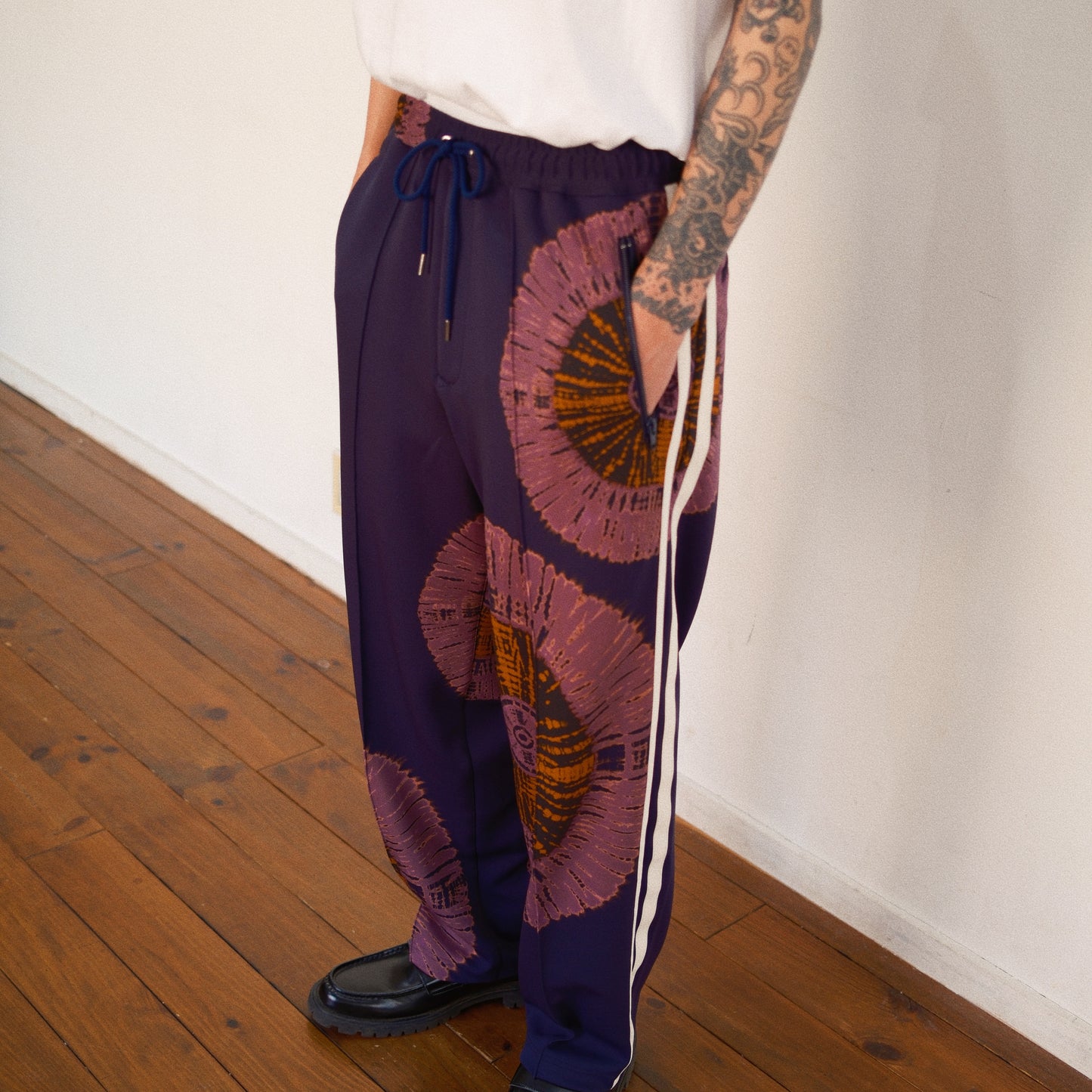 Tie-Dye Track Pants Navy