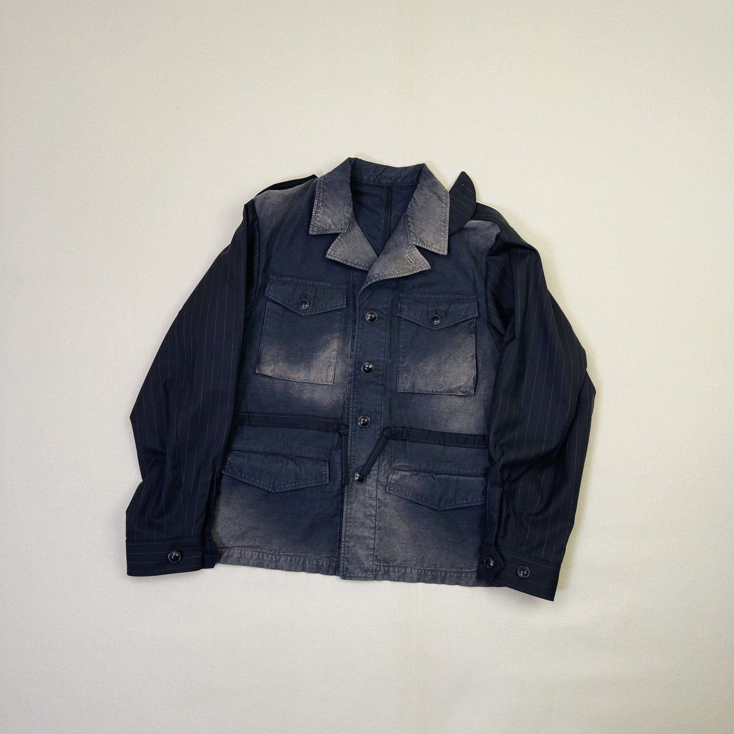 Combination Military Jacket Black