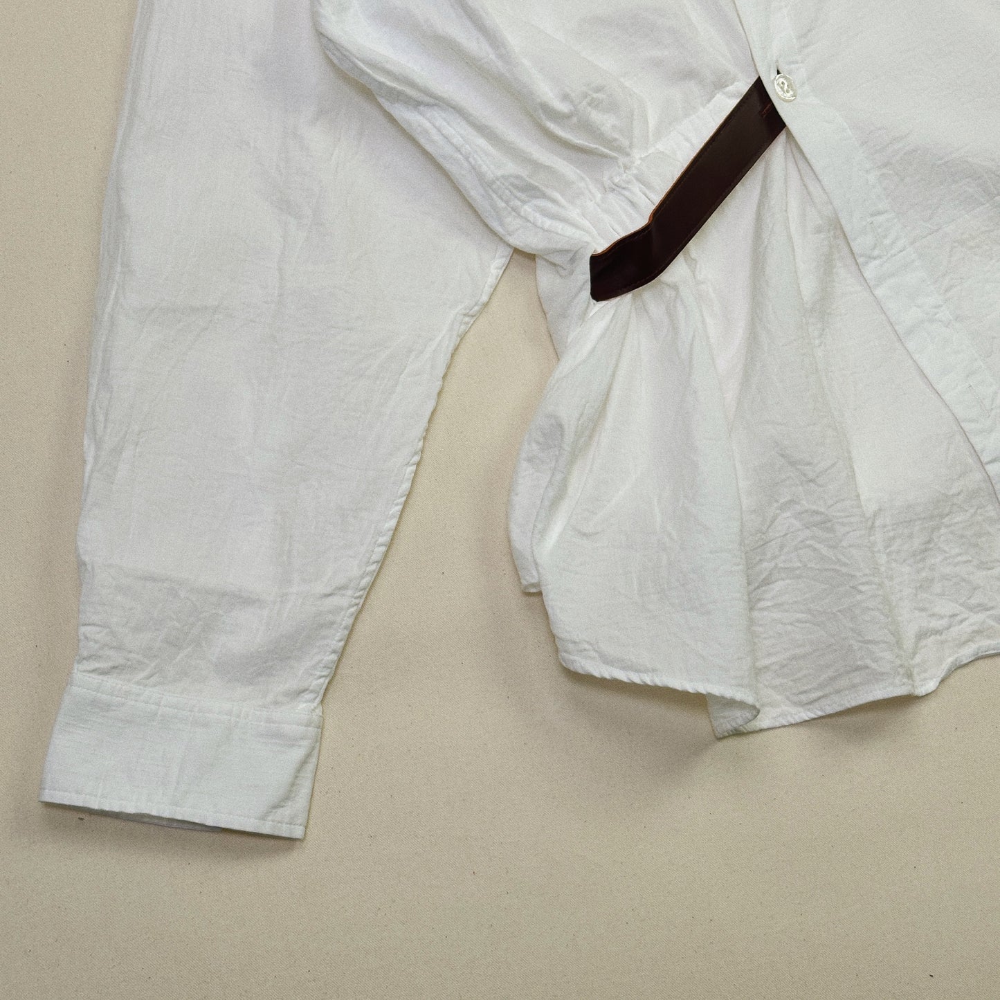 Asymmetric Shirt White