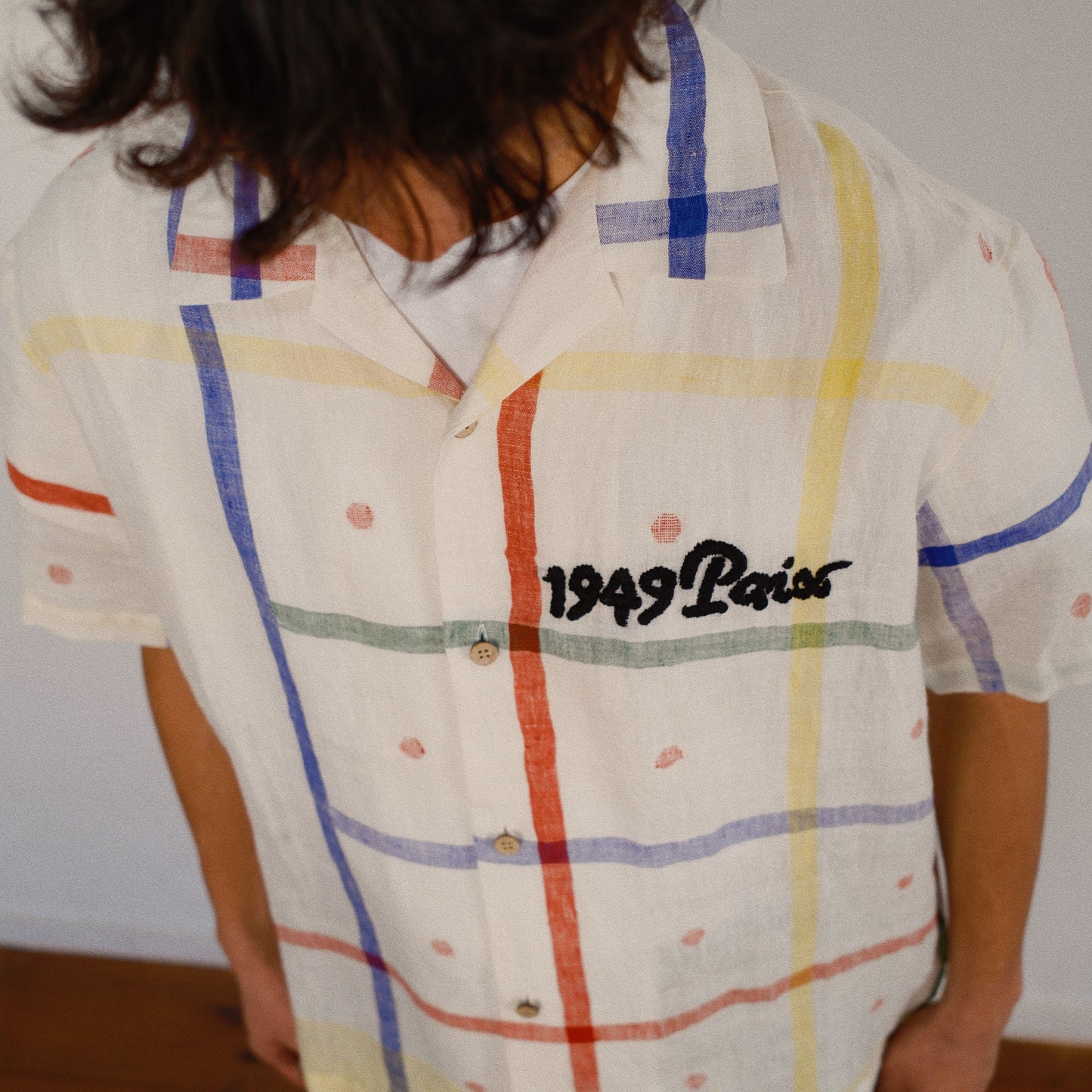 Embroidered Jamdani Shirt White