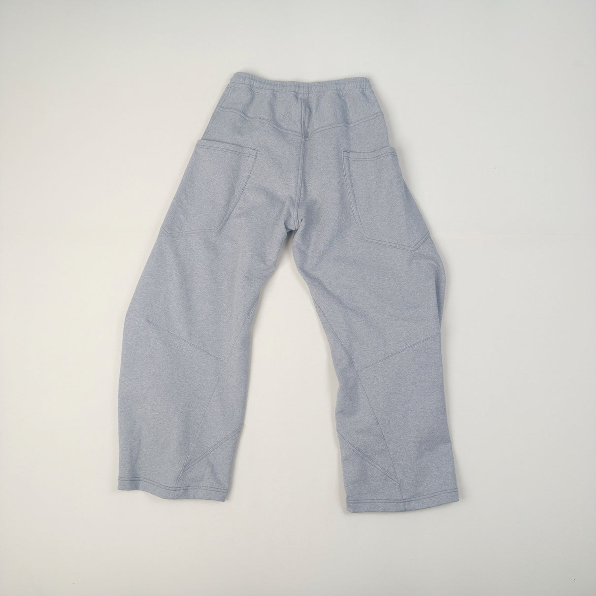 3D cutting sweat pants Gray