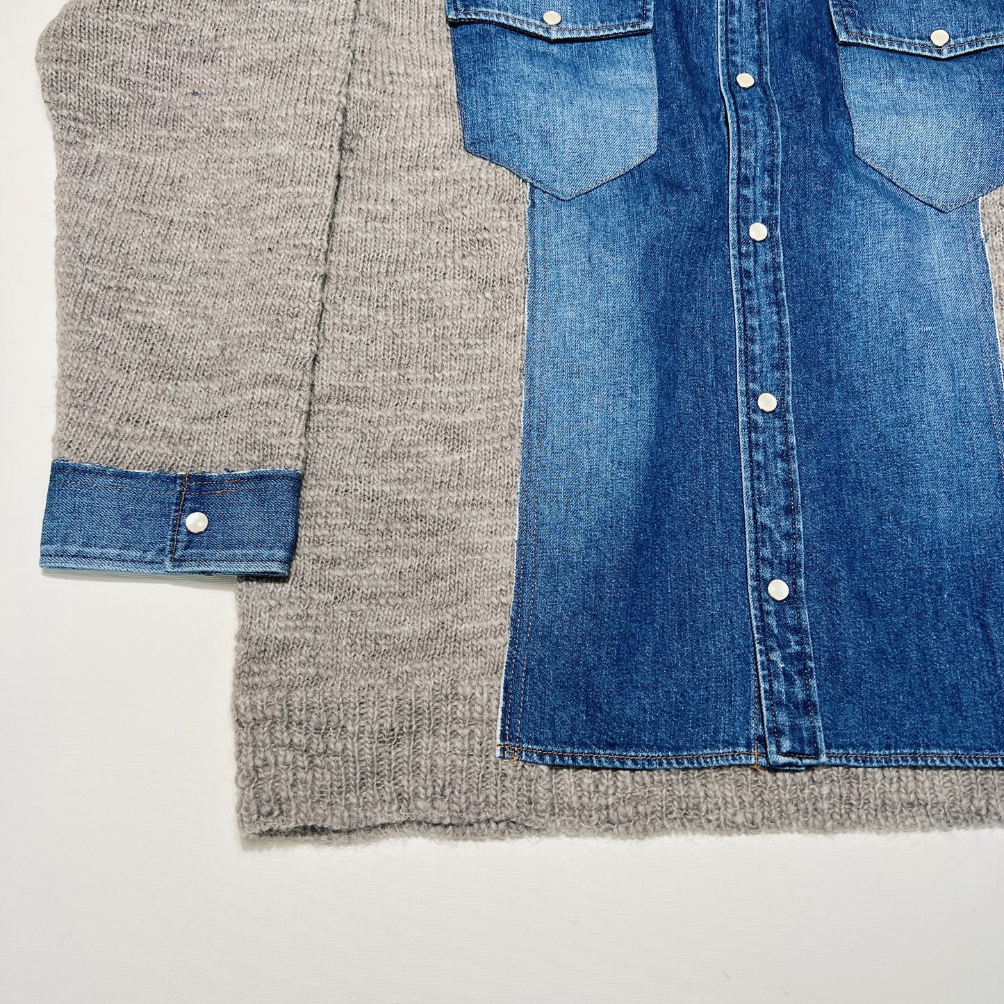 Western shirt knit Indigo