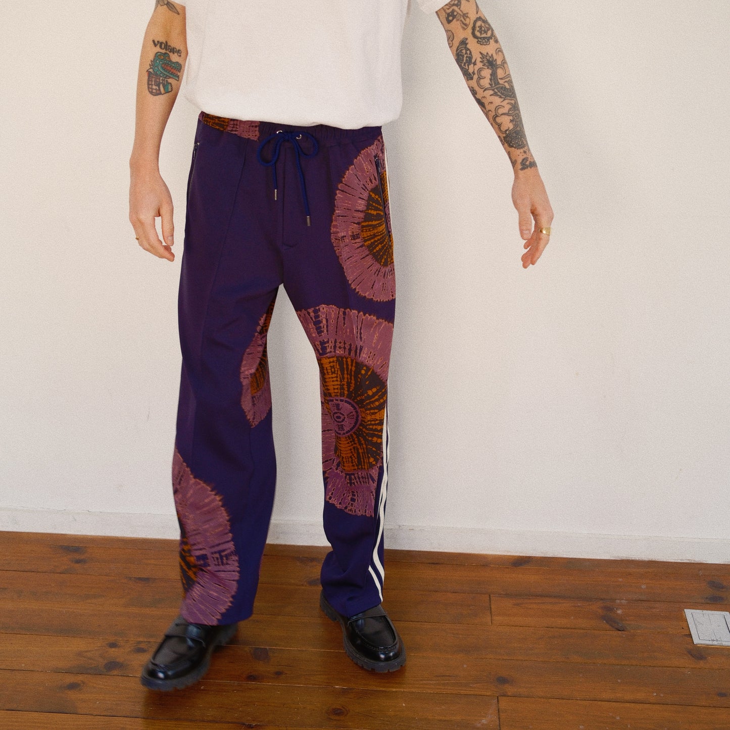 Tie-Dye Track Pants Navy