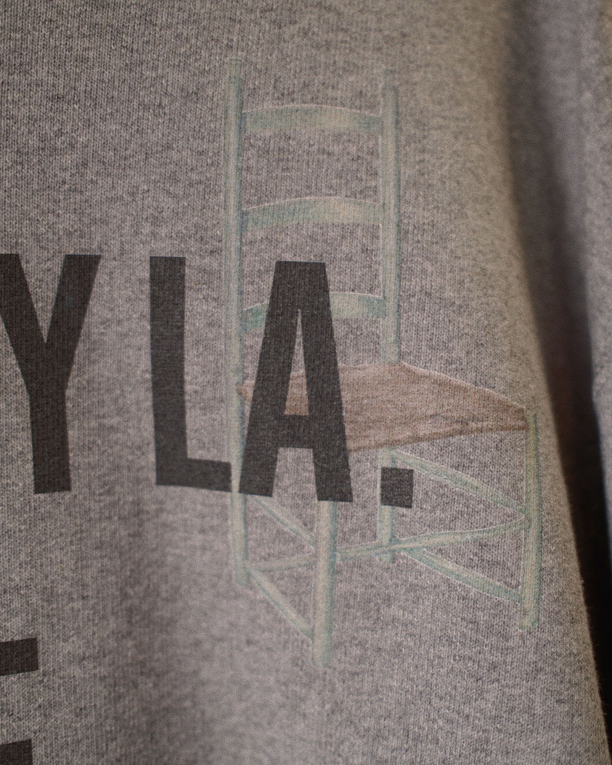 Hand-stitched sweatshirt Gray
