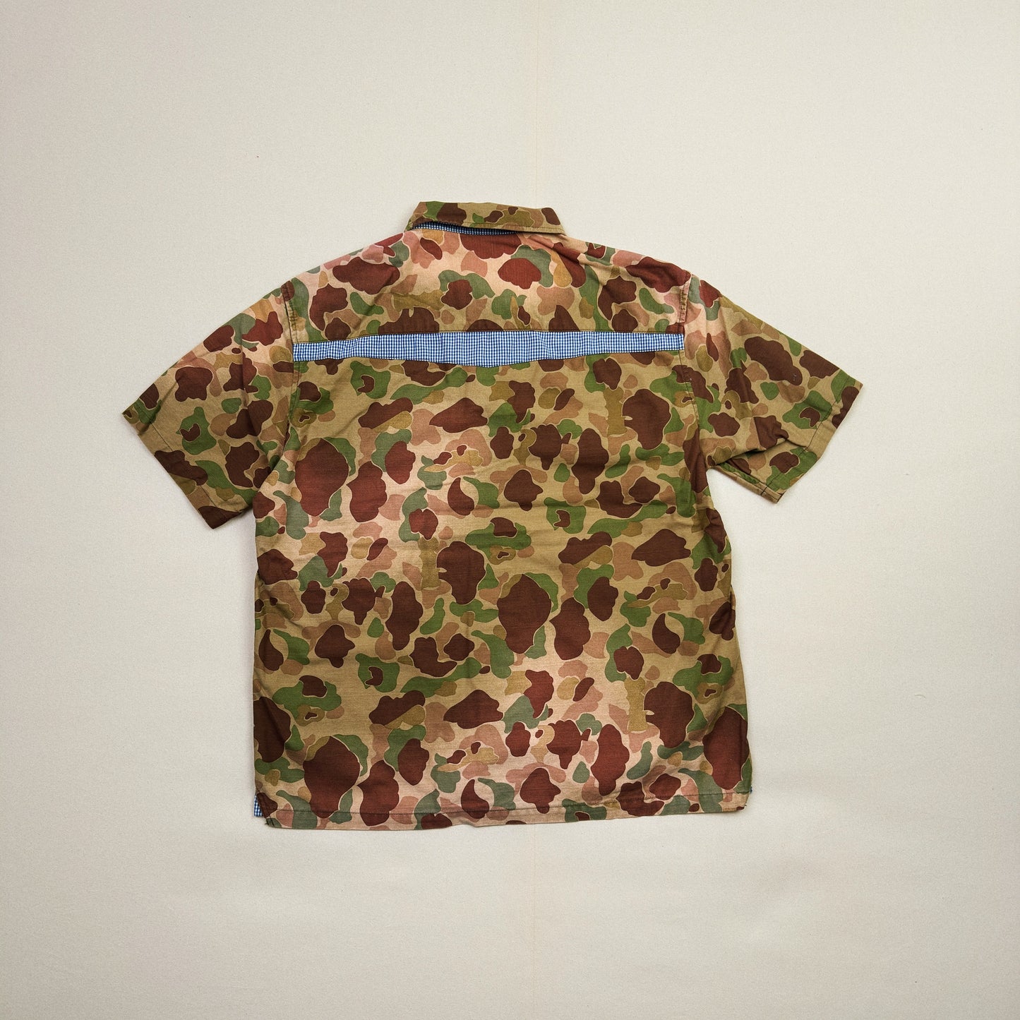 Patchworked Camo Shirt Khaki