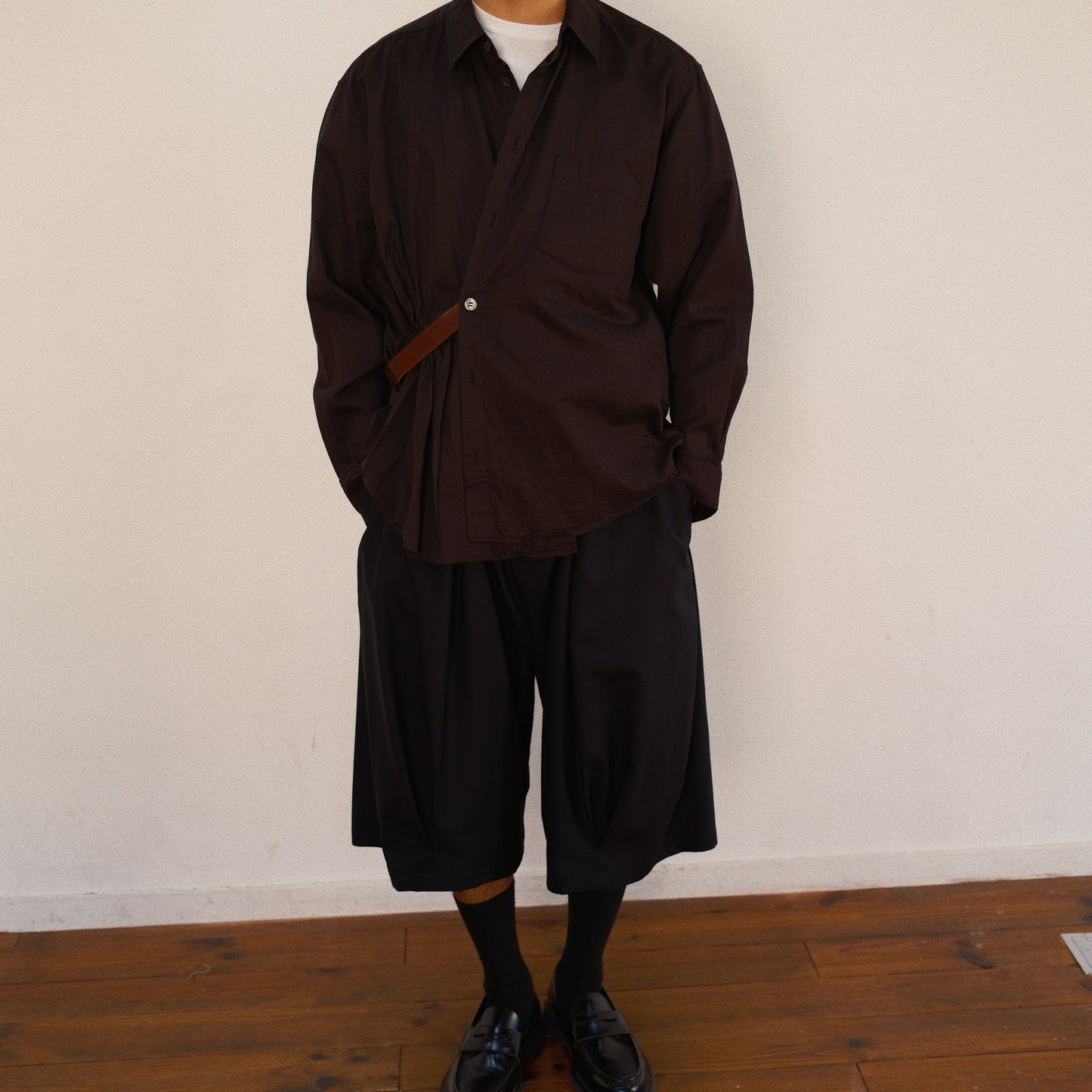 Asymmetric Shirt Balck