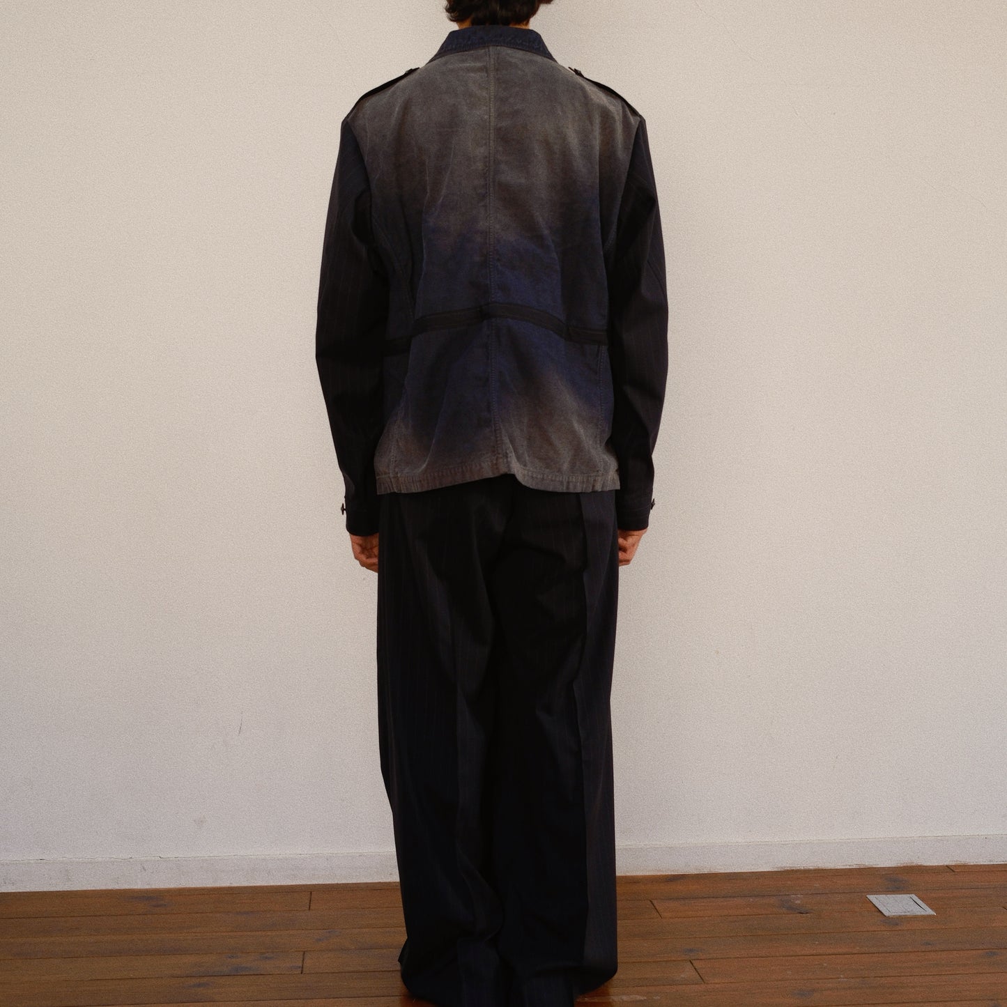 Combination Military Jacket Black