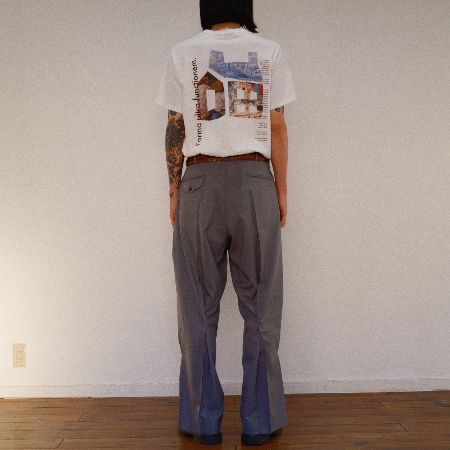 Pleated Dress Pants　Gray