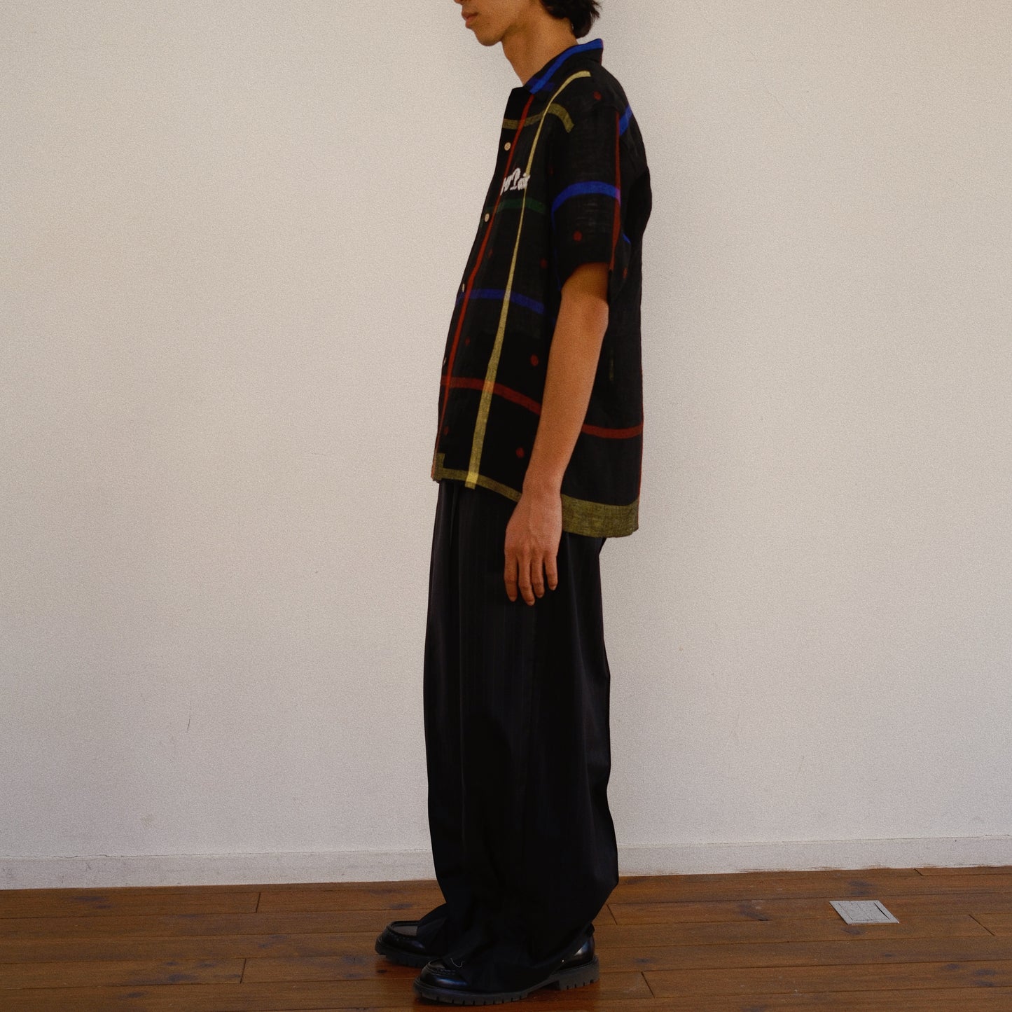 Embroidered Jamdani Shirt Black