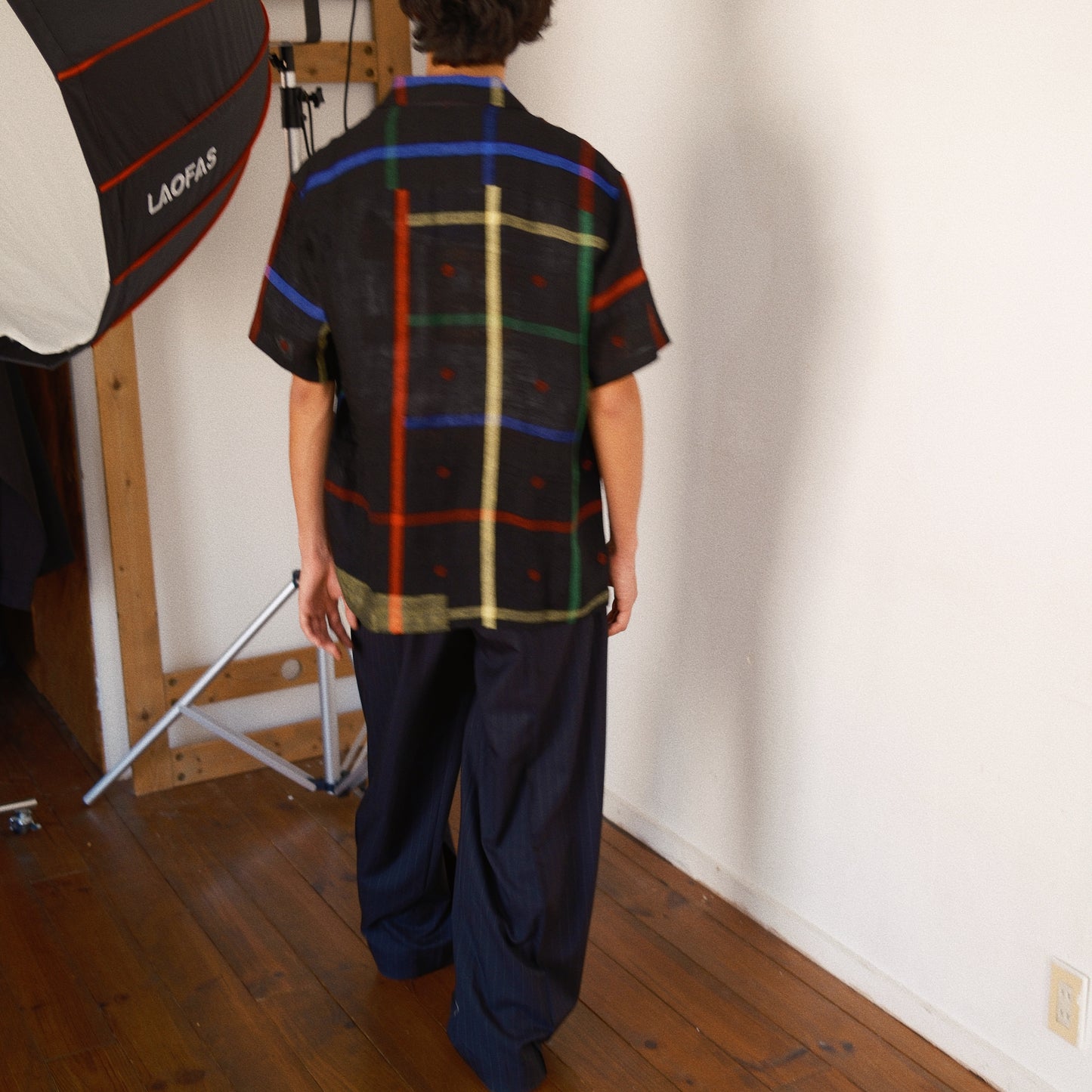 Embroidered Jamdani Shirt Black