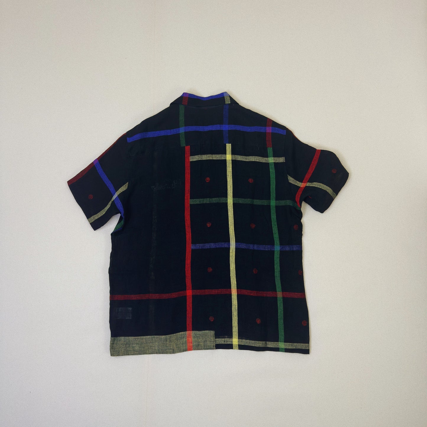 Embroidered Jamdani Shirt Black