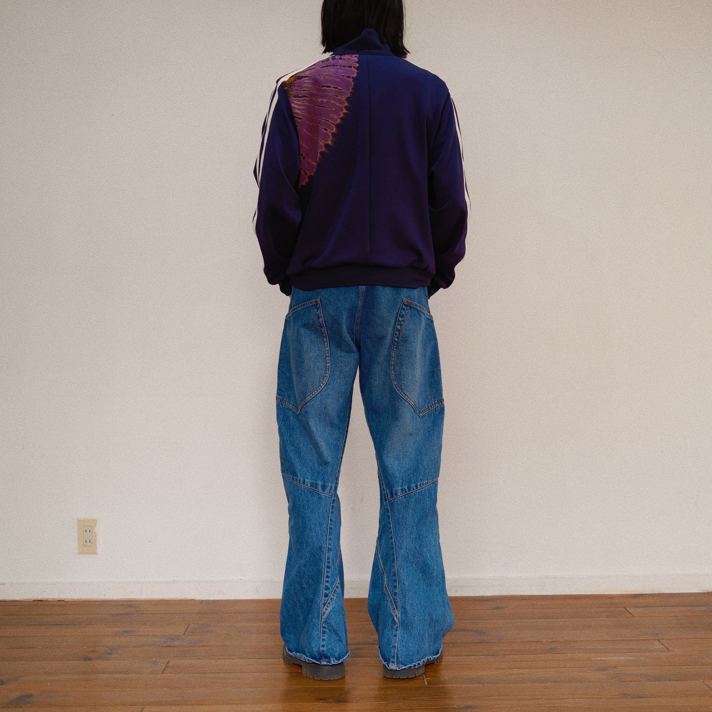 Tie-Dye Track Jacket  Navy