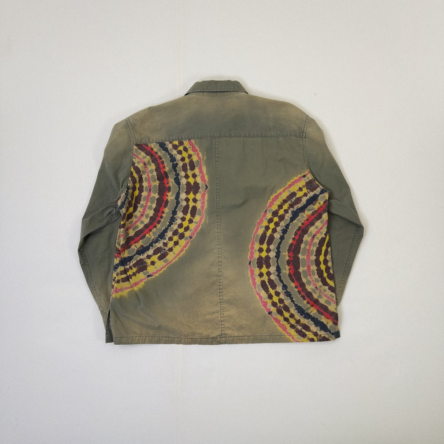 Tie-Dye Military Shirt  Khaki