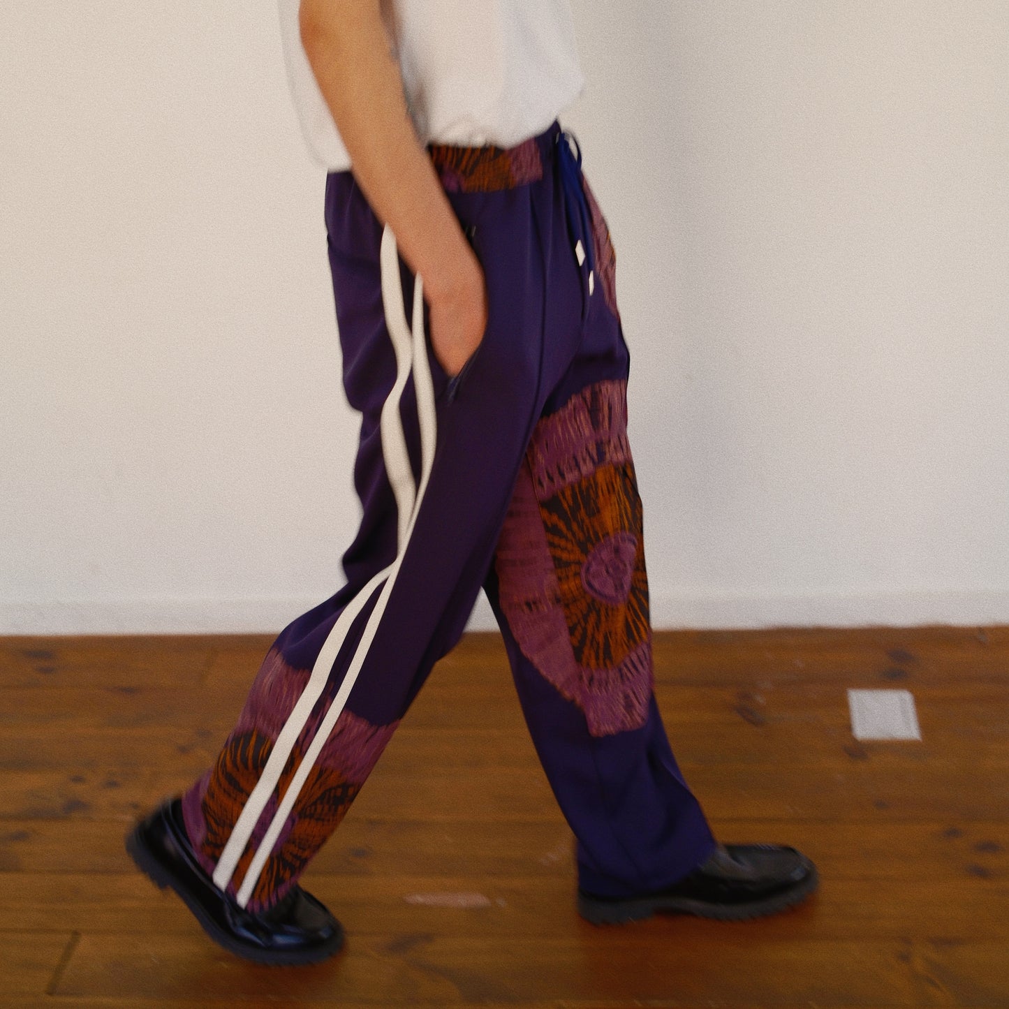 Tie-Dye Track Pants Navy