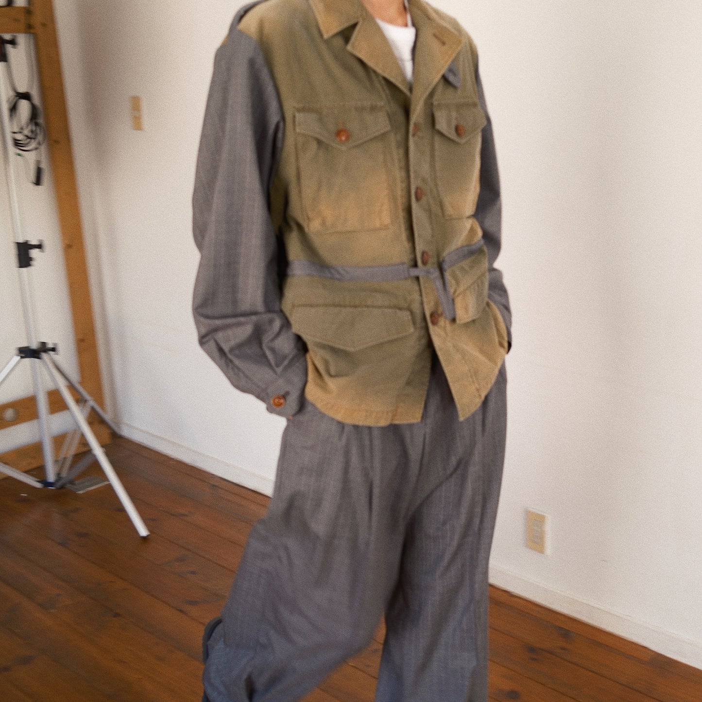 Combination Military Jacket Khaki