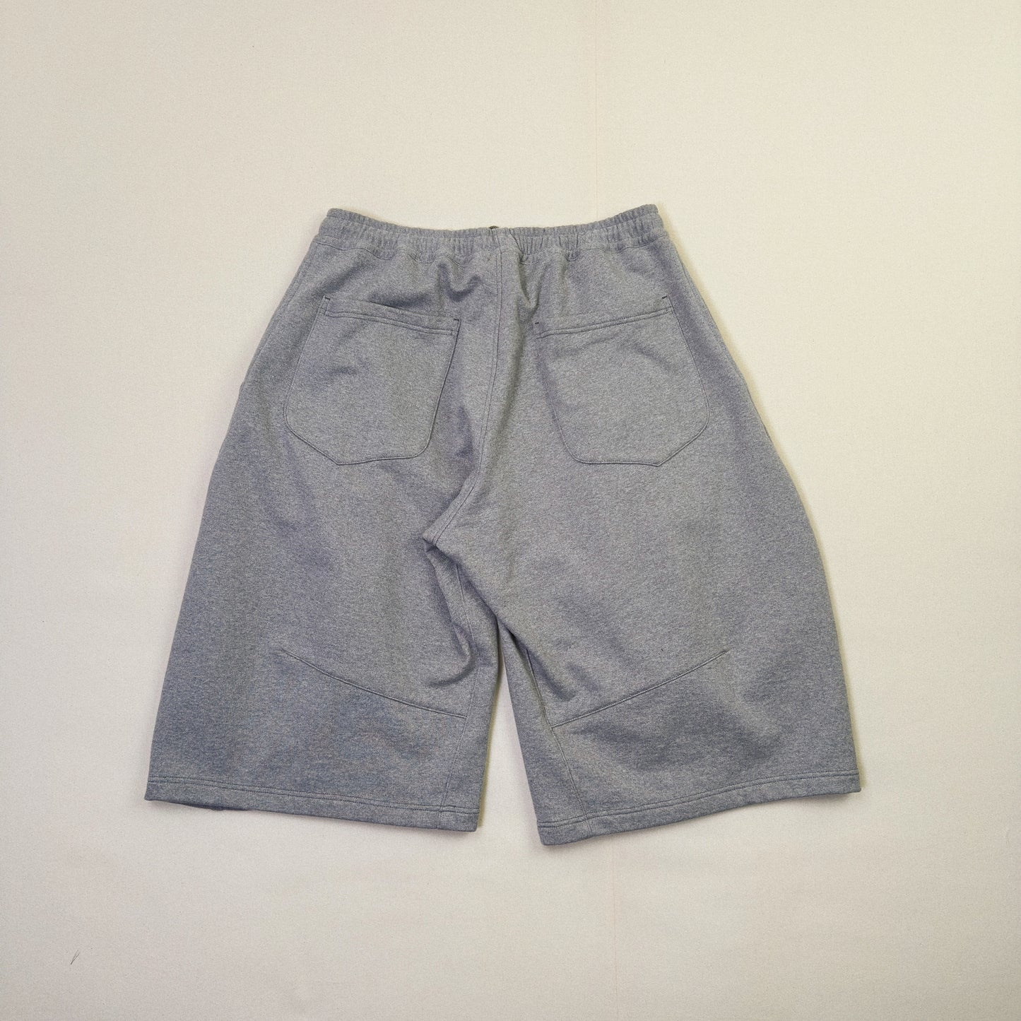 Pleated Balloon Sweat Pants Gray