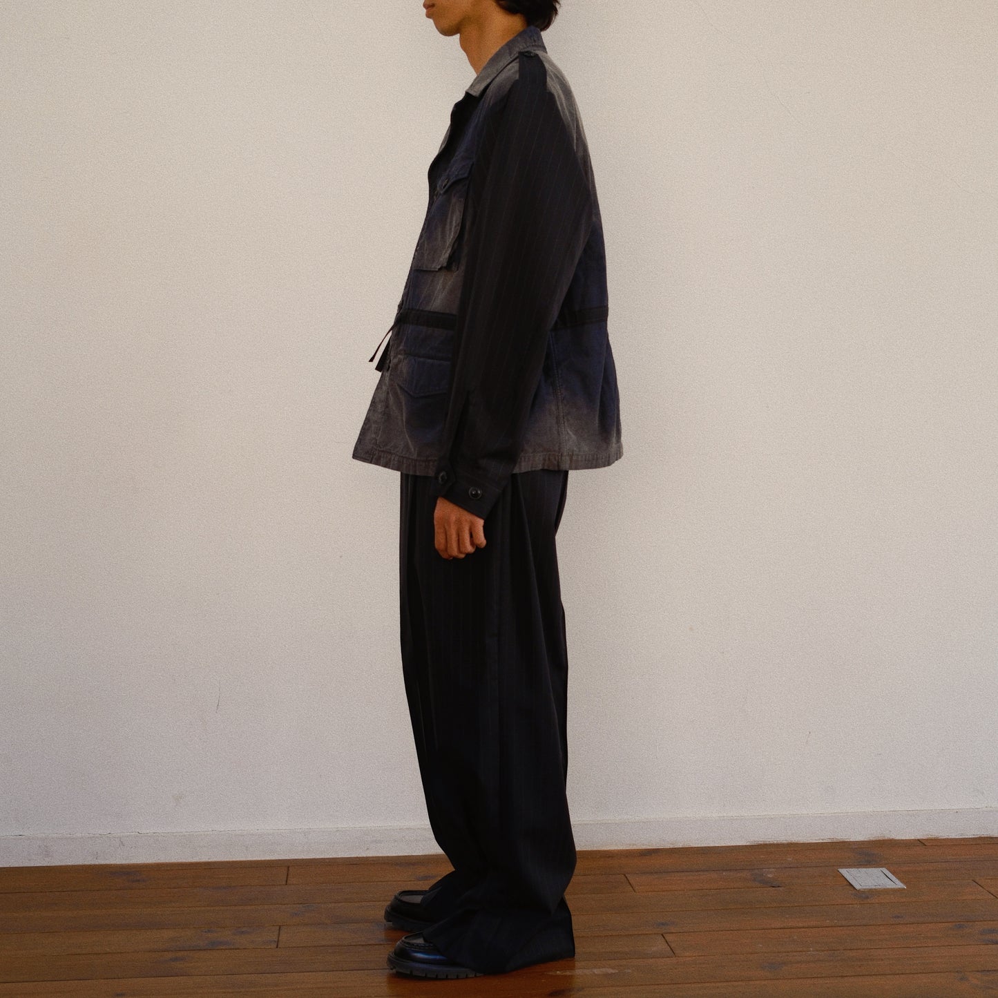 Combination Military Jacket Black