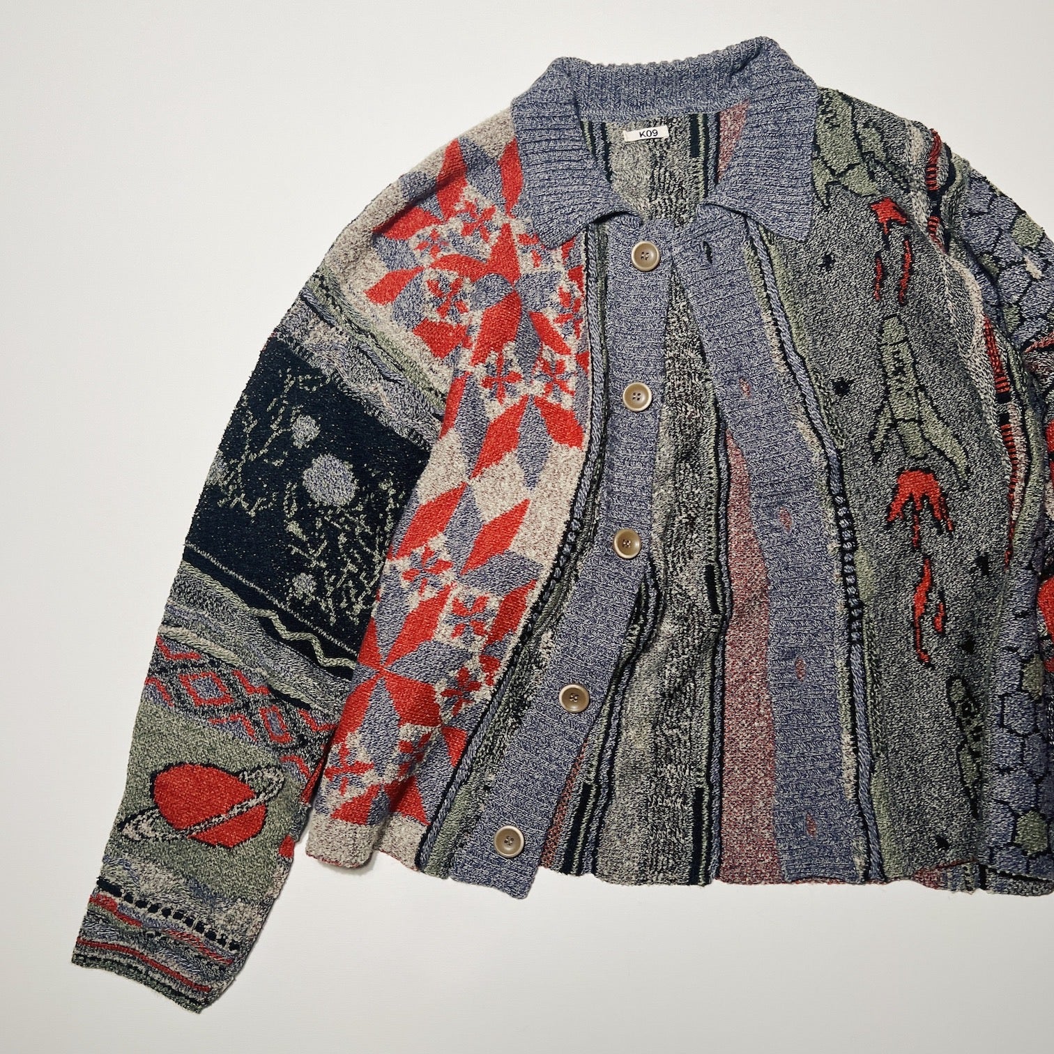 お買い物情報 2023AW KHOKI ニットCOLLAGE JACQUARD KNIT | www