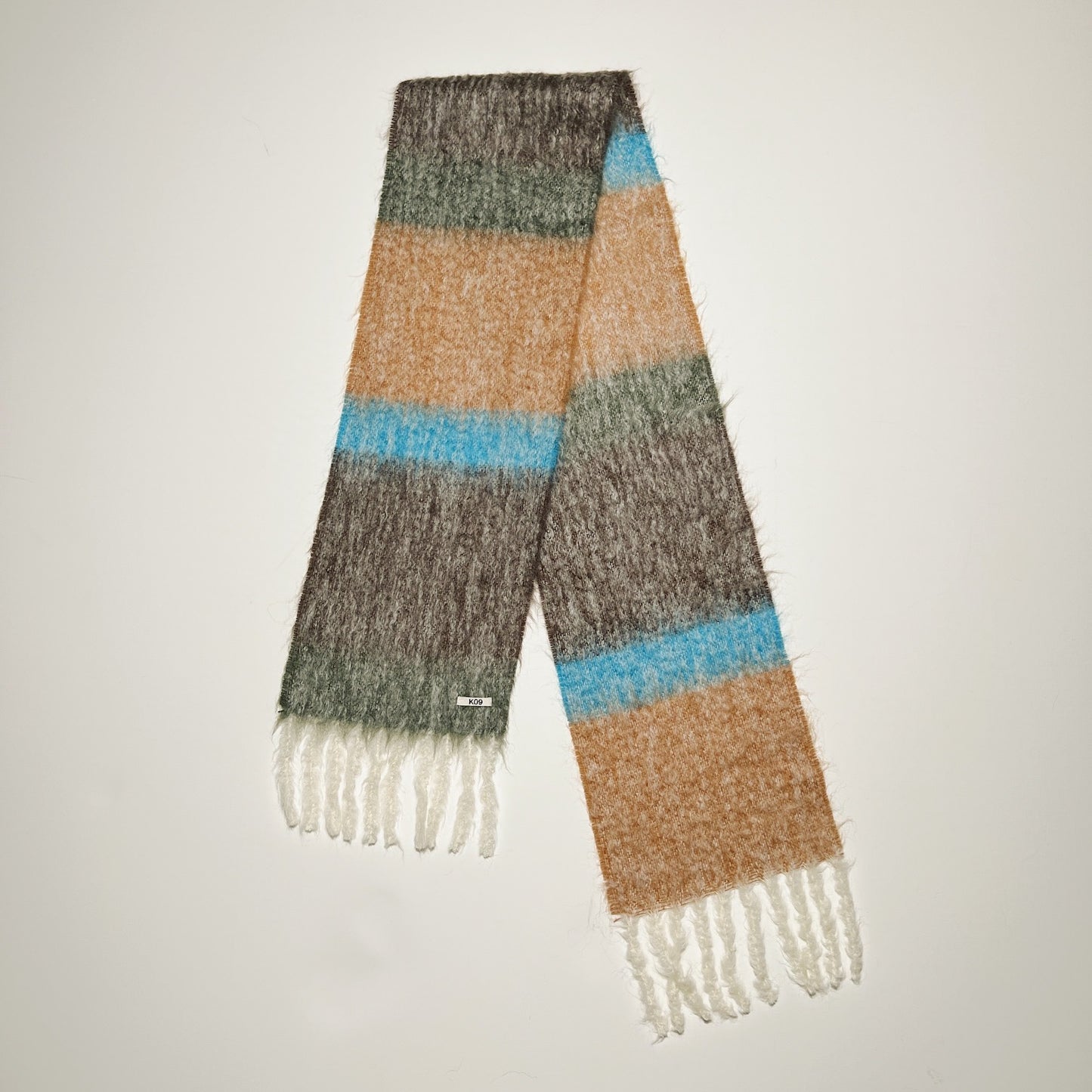Color-block scarf Brown