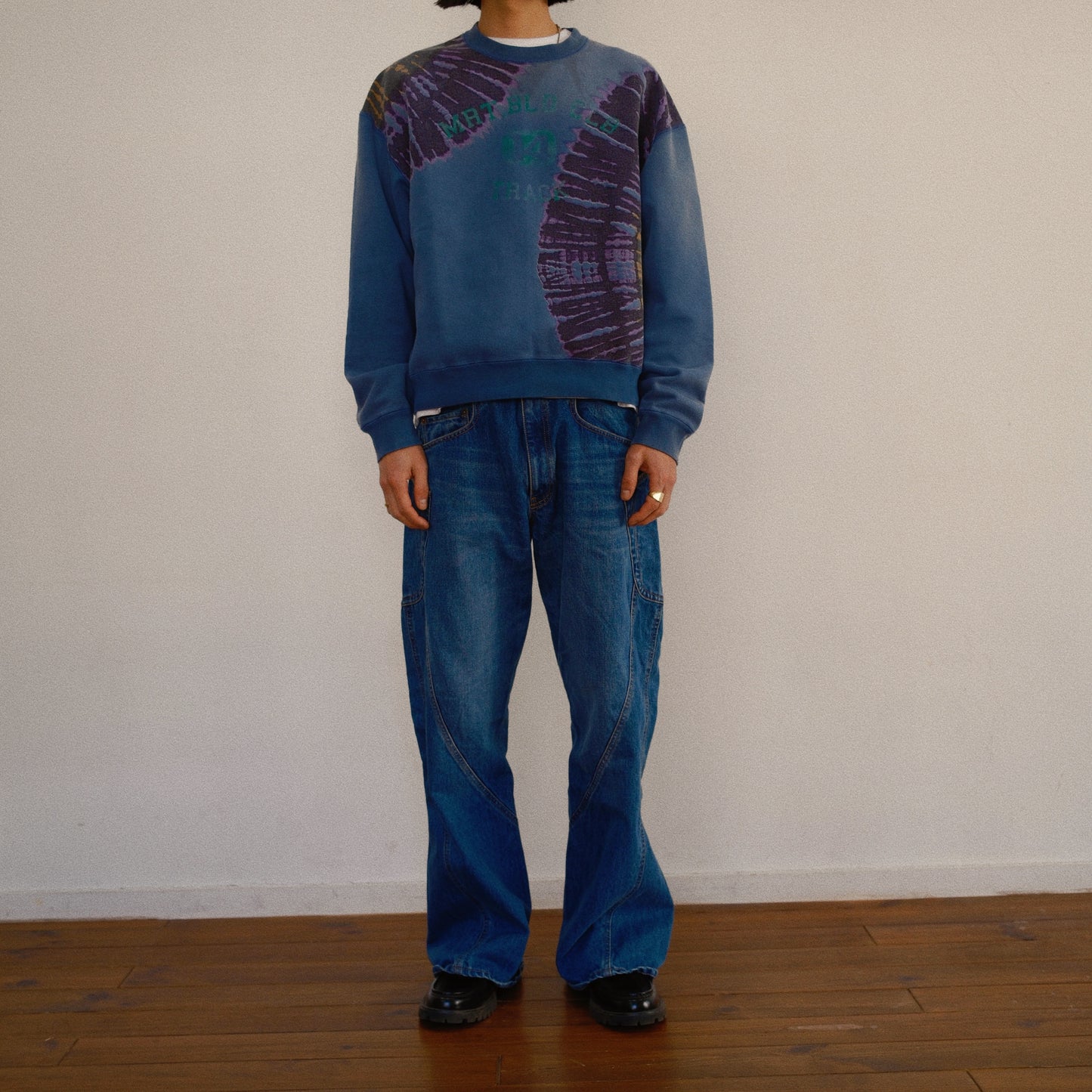 Tie-Dye Sweat Shirt Navy