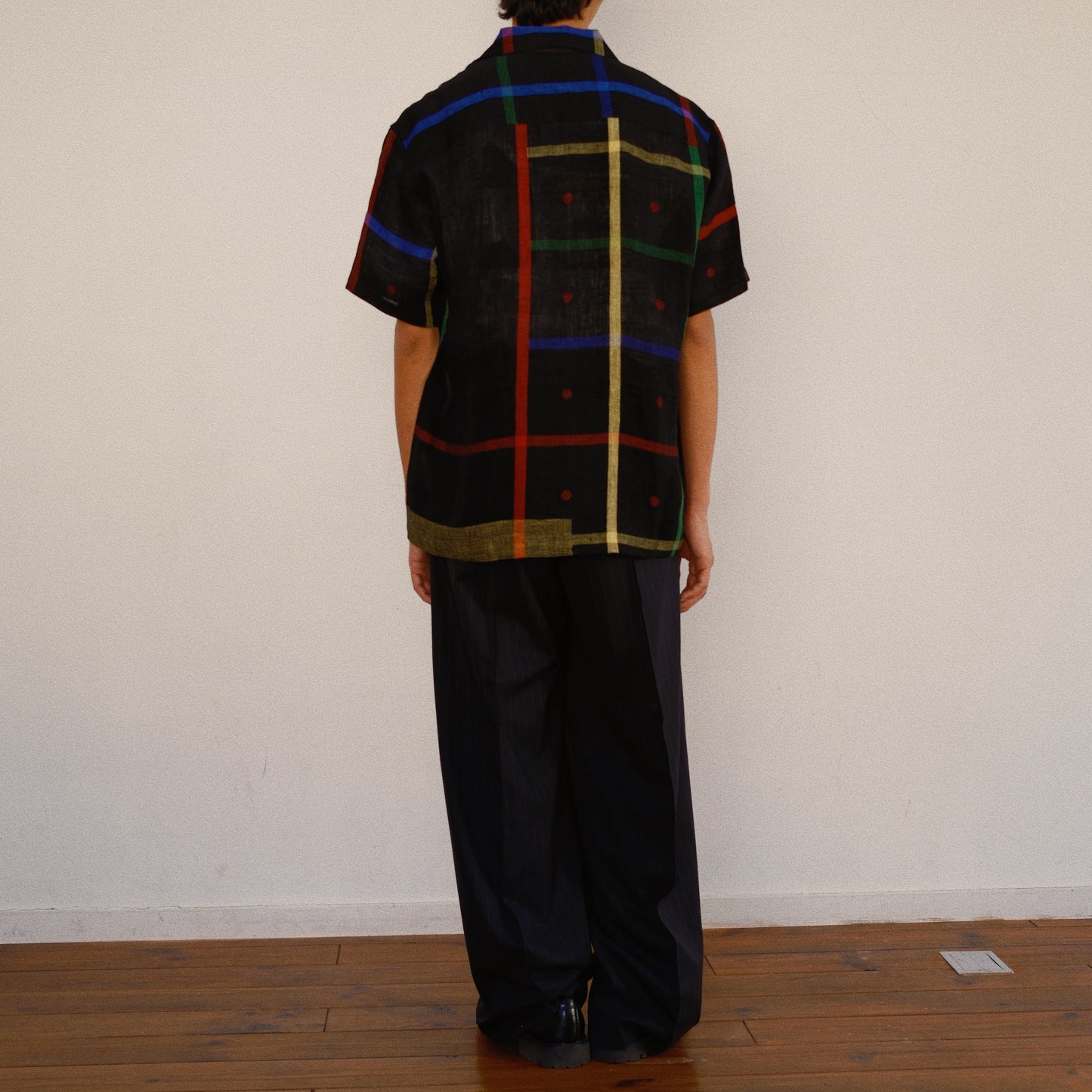 Embroidered Jamdani Shirt Black