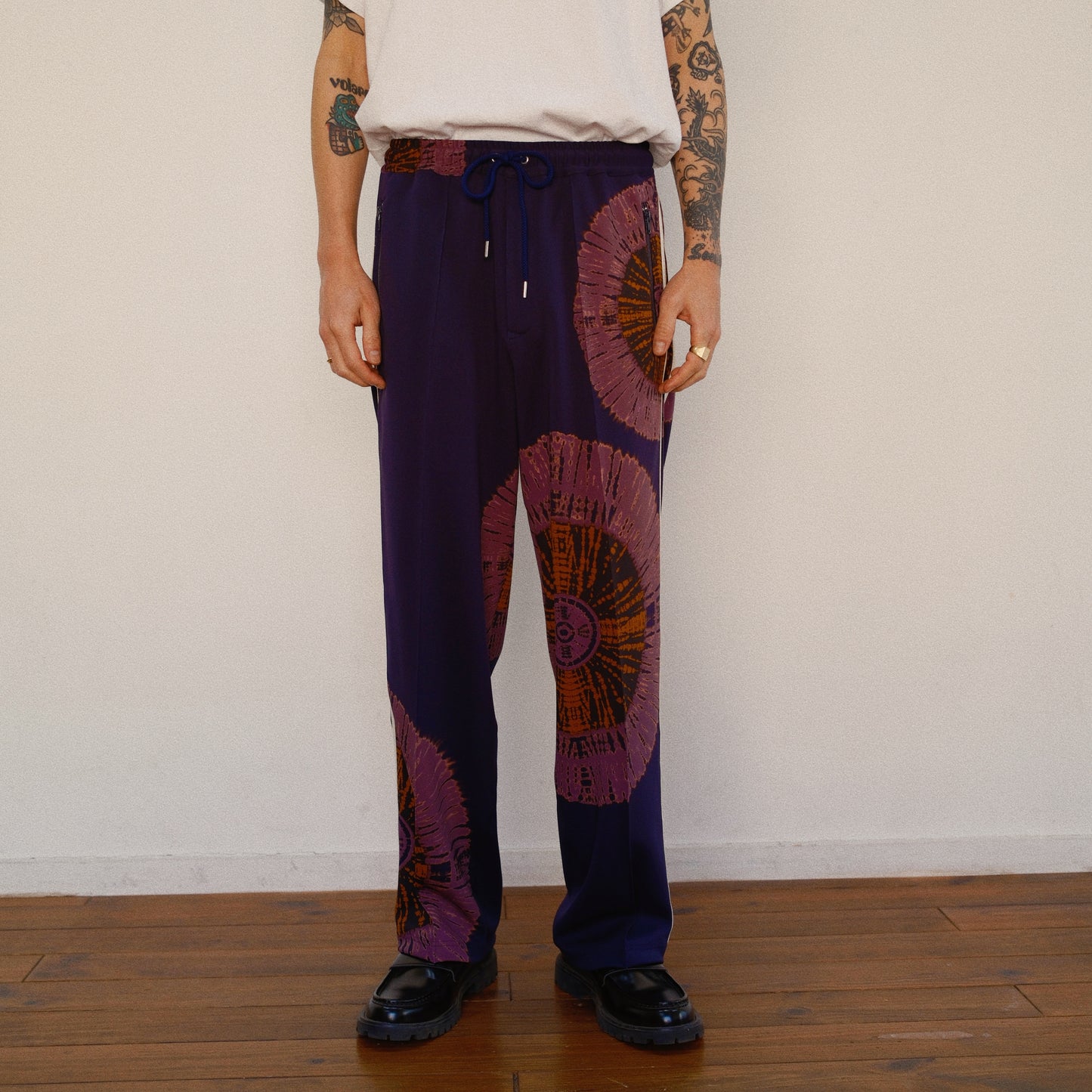 Tie-Dye Track Pants Navy