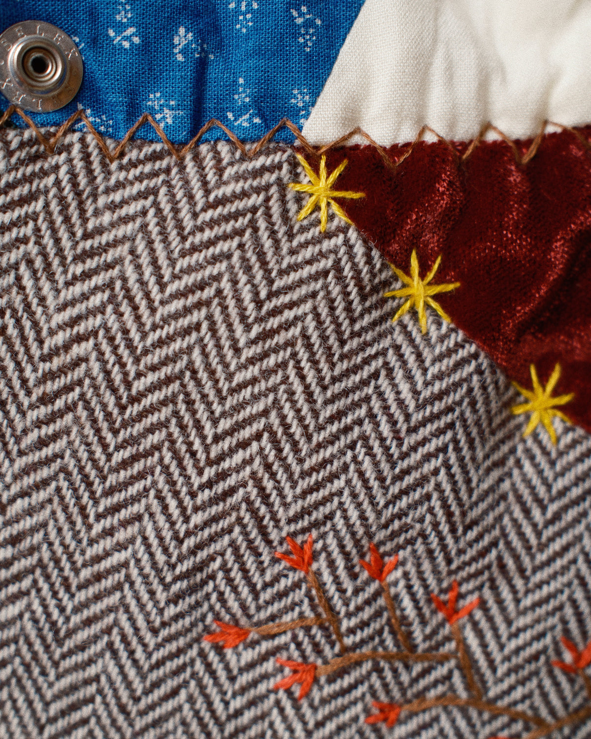 Quilt muﬄer Khaki