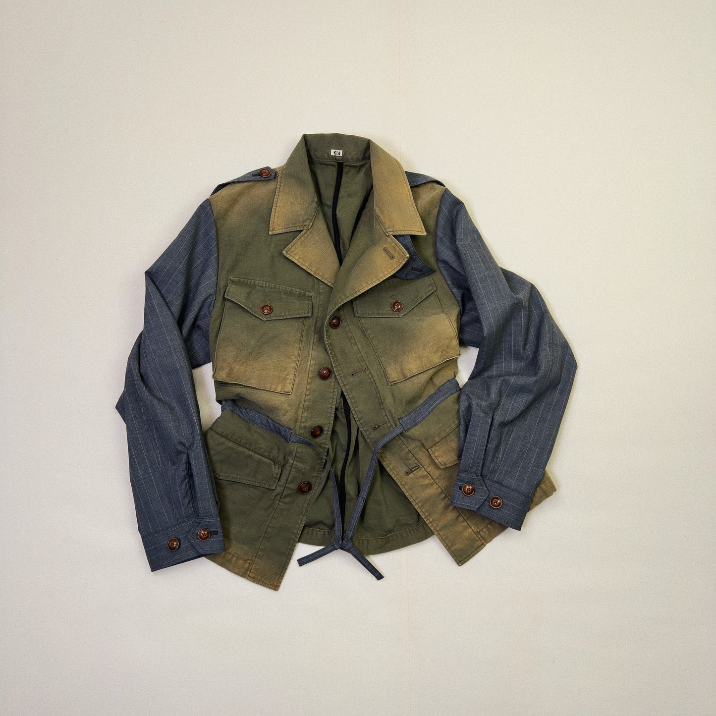 Combination Military Jacket Khaki