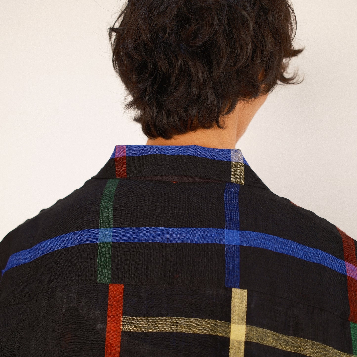 Embroidered Jamdani Shirt Black