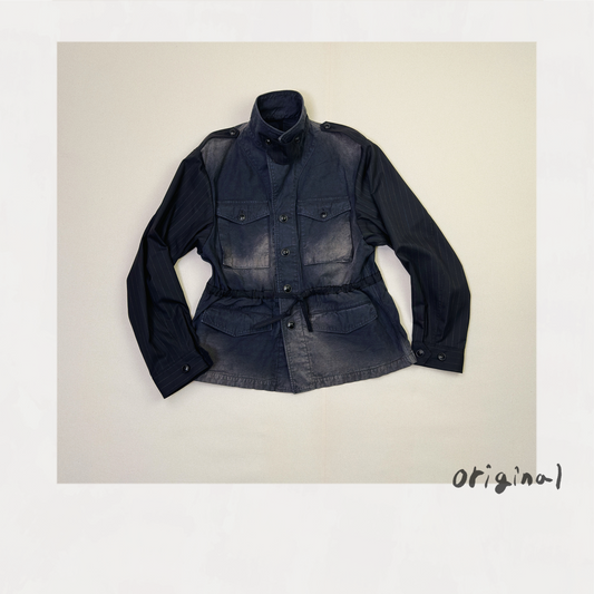 Combination Military Jacket Black