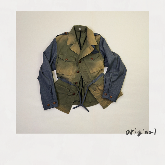 Combination Military Jacket Khaki