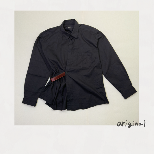 Asymmetric Shirt Balck