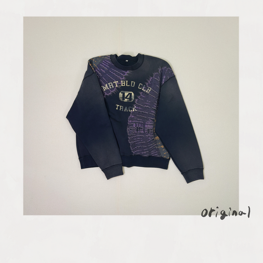 Tie-Dye Sweat Shirt Black