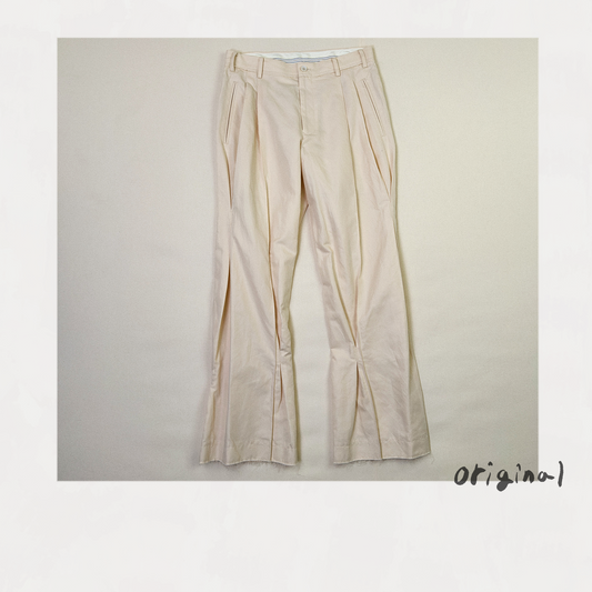 Pleated Chino Pants  Ivory