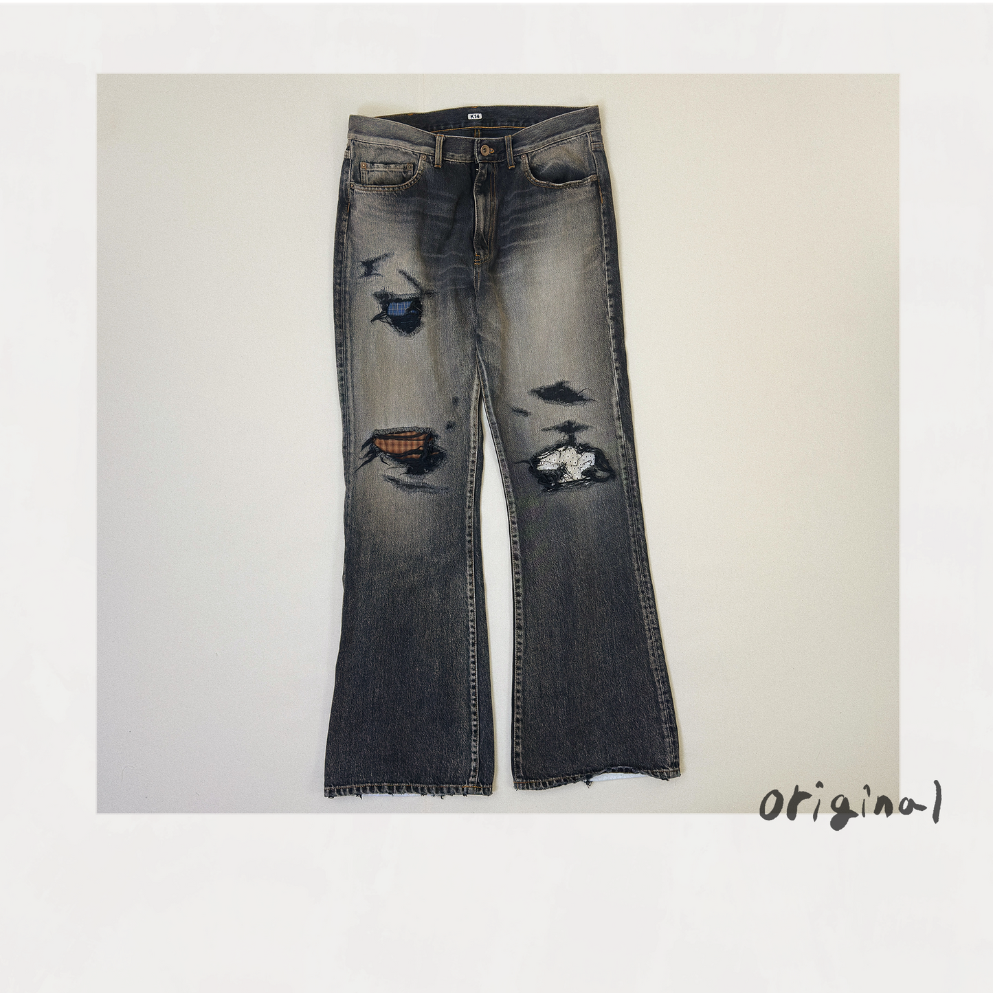 Fated Memory Denim Pants  Black
