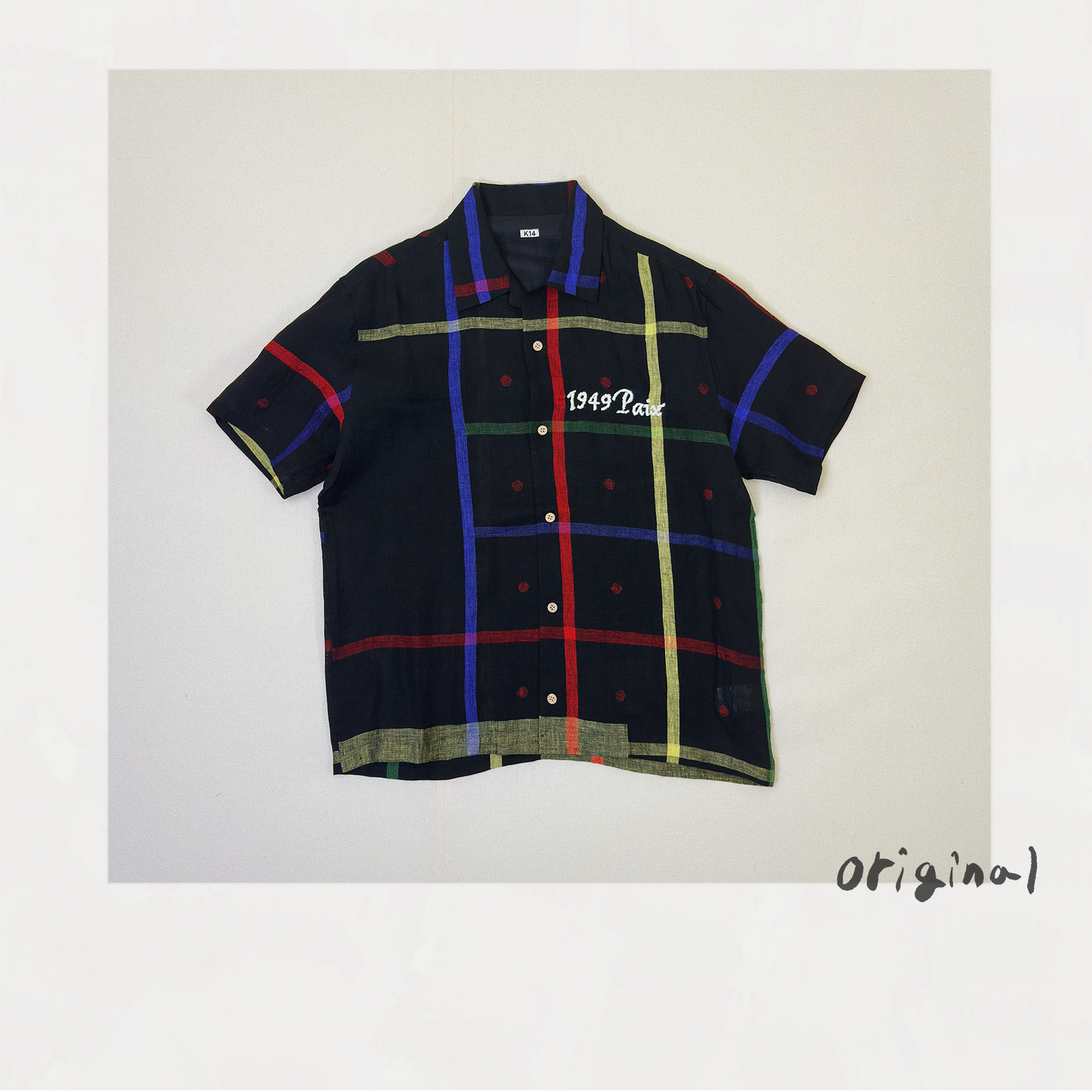 Embroidered Jamdani Shirt Black