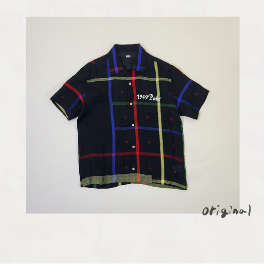 Embroidered Jamdani Shirt Black