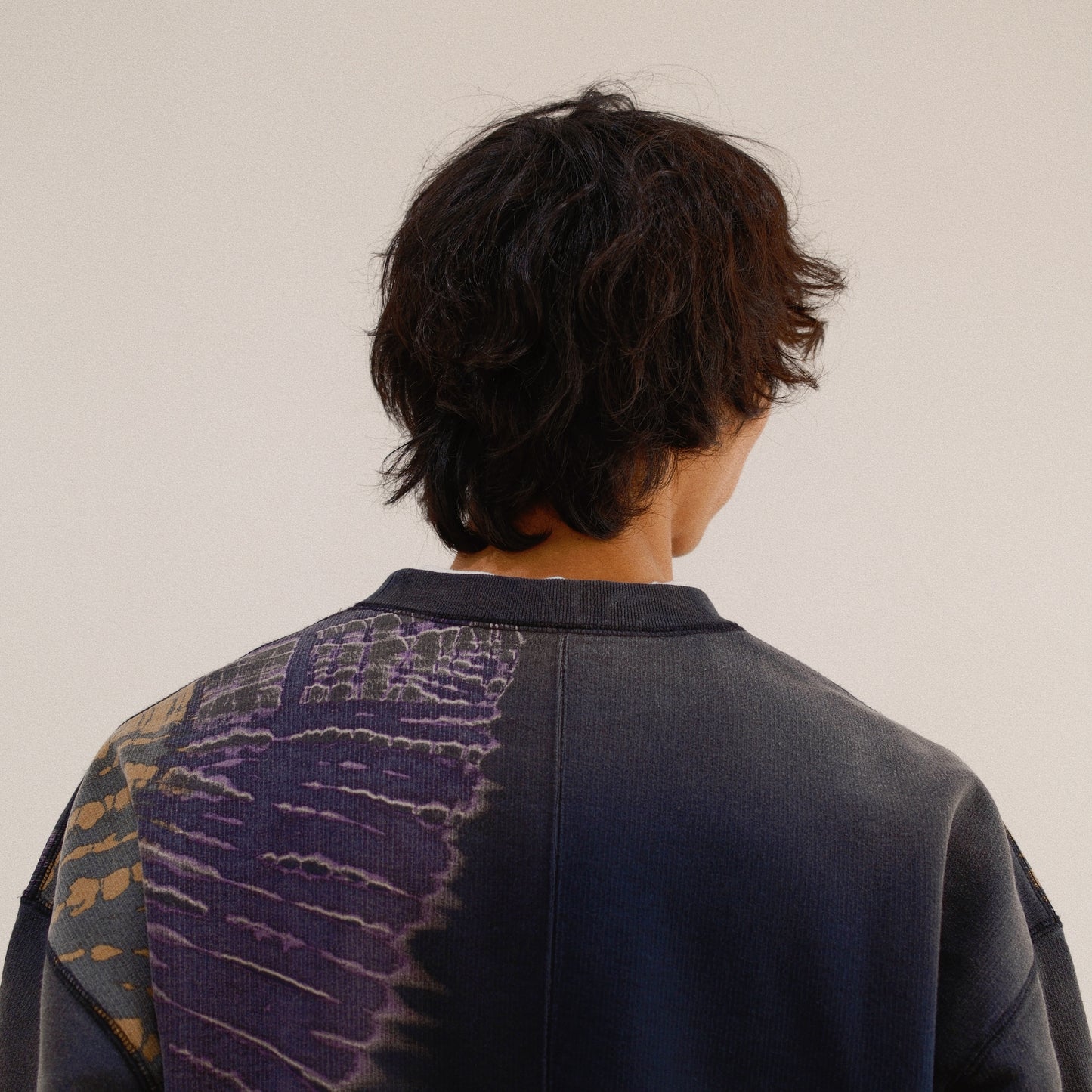 Tie-Dye Sweat Shirt Black