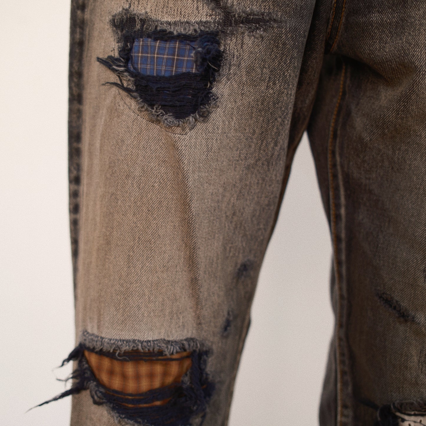 Fated Memory Denim Pants  Black