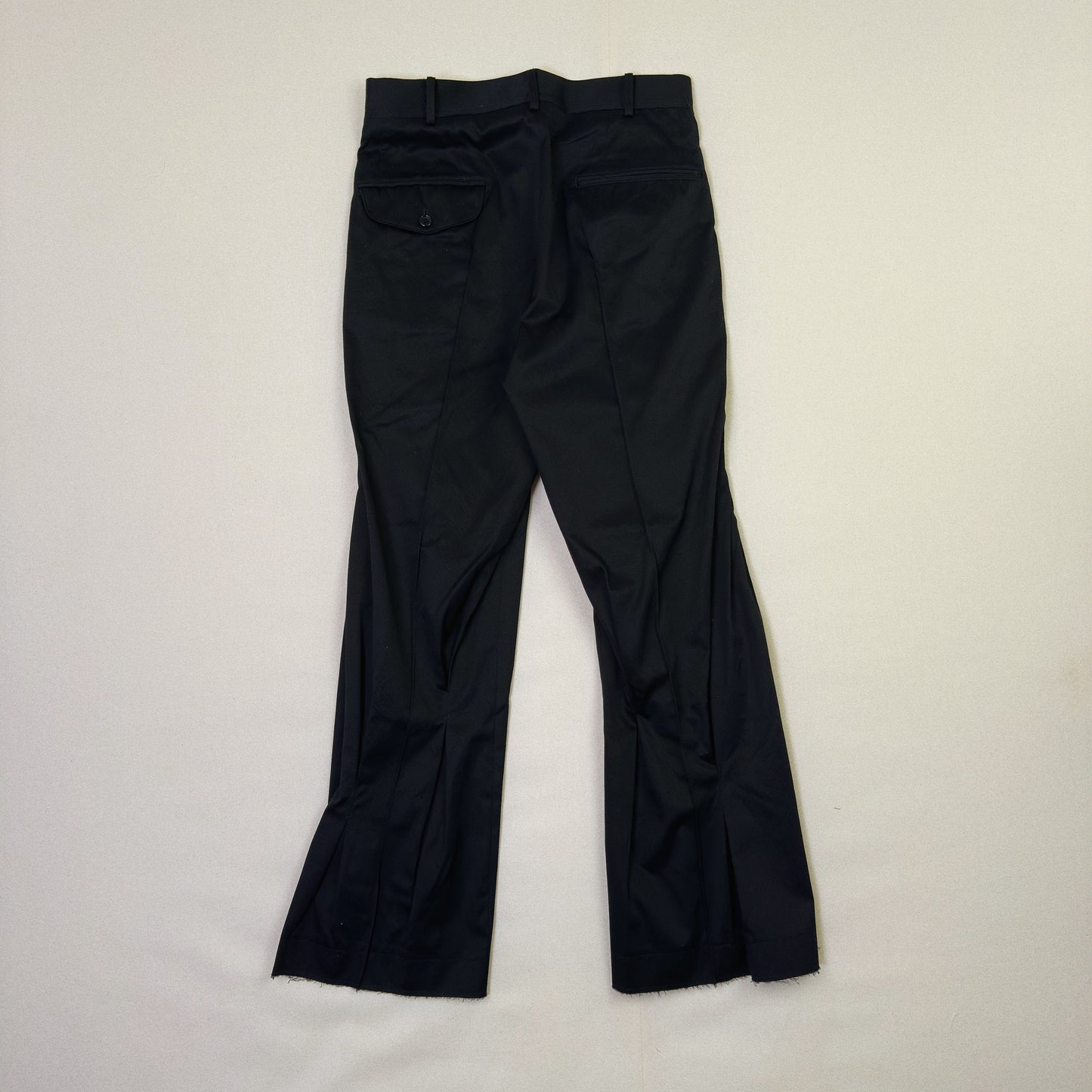 Pleated Chino Pants  Black