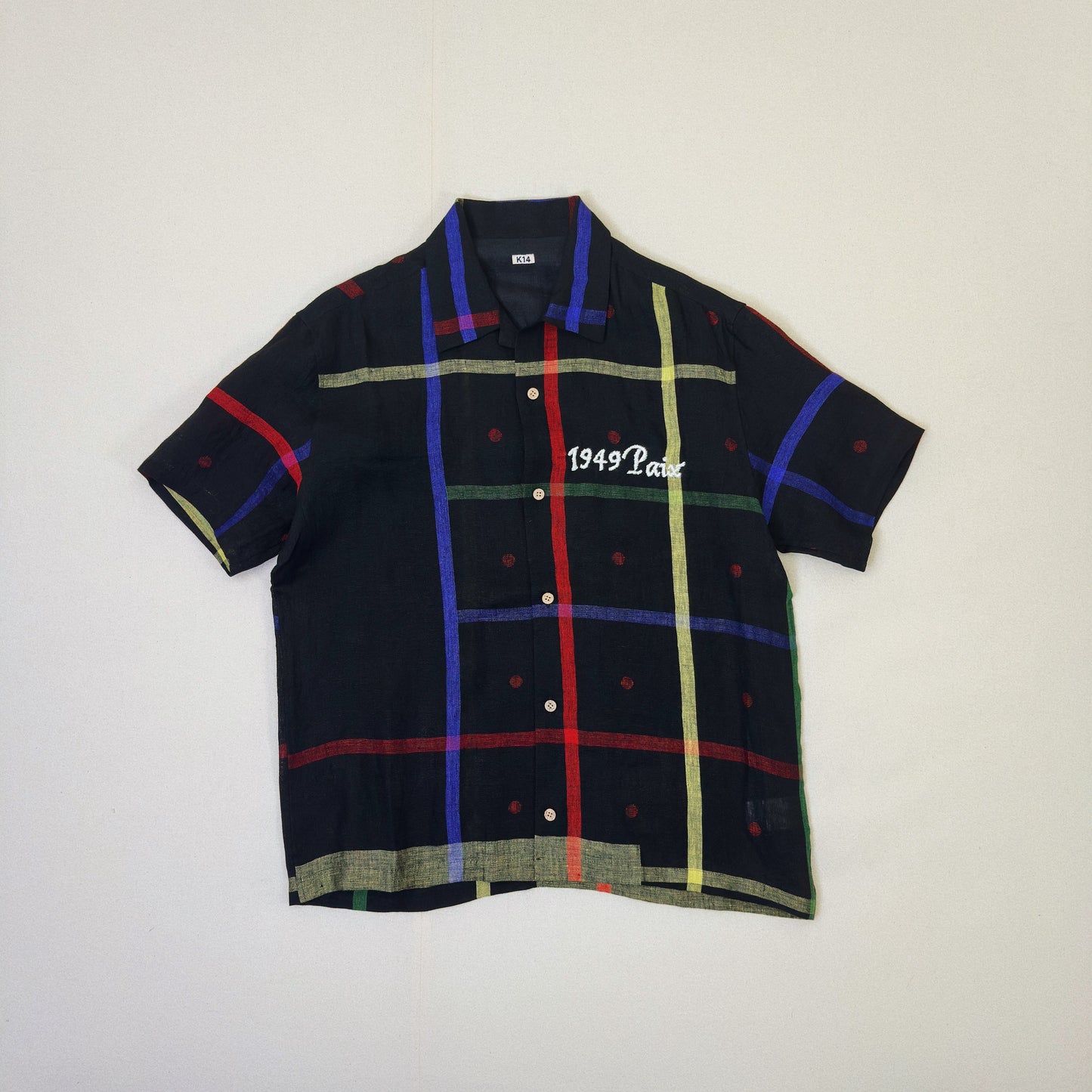 Embroidered Jamdani Shirt Black