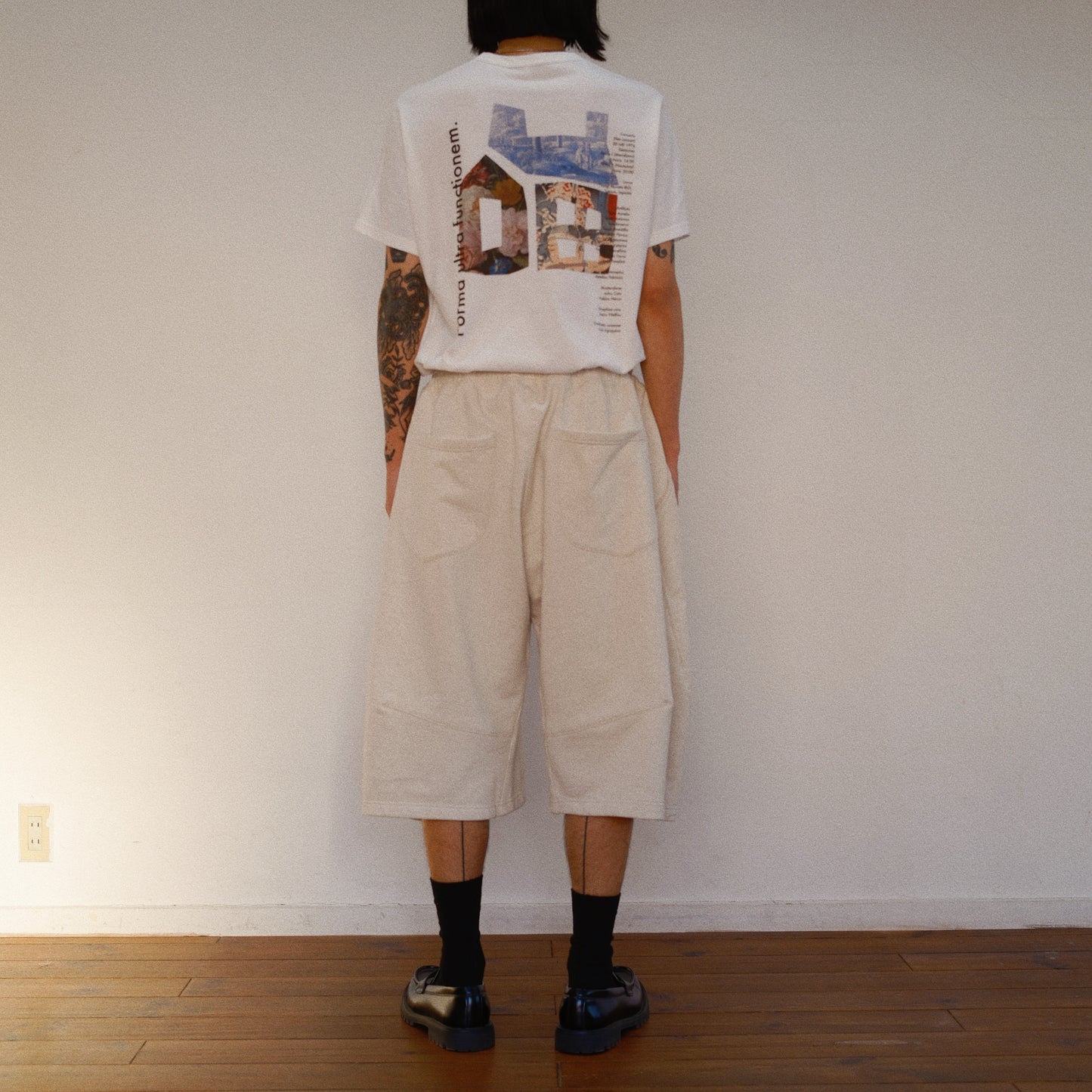 Pleated Balloon Sweat Pants Oatmeal