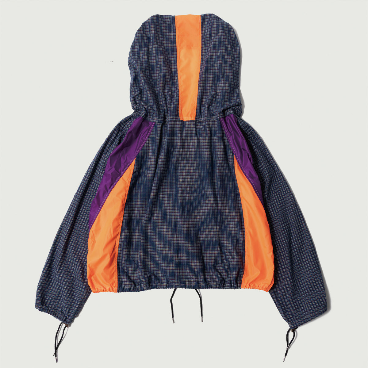 Checked smock shirt Blue