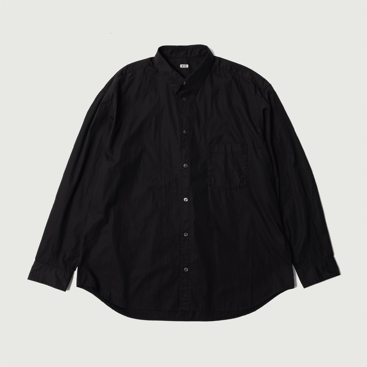 Washed Cotton Shirt Black