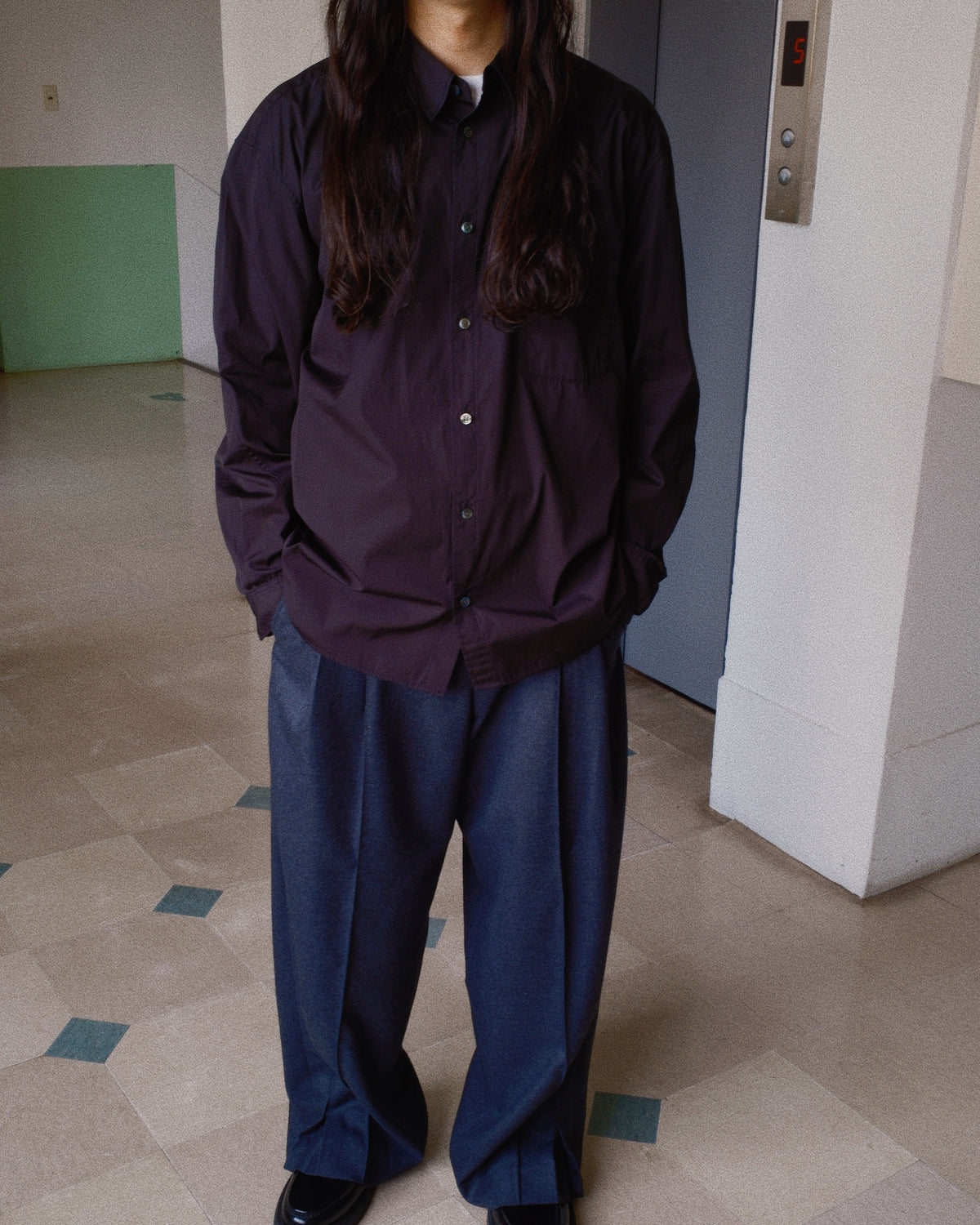 Washed Cotton Shirt Black
