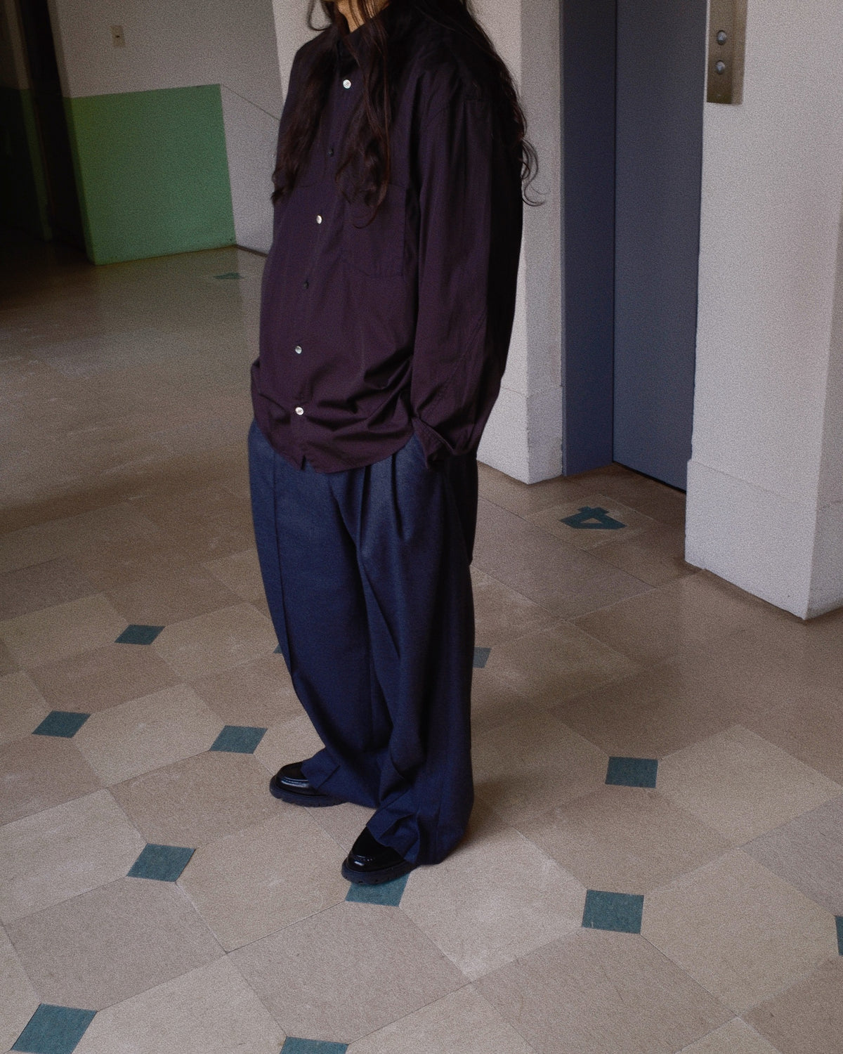 Washed Cotton Shirt Black