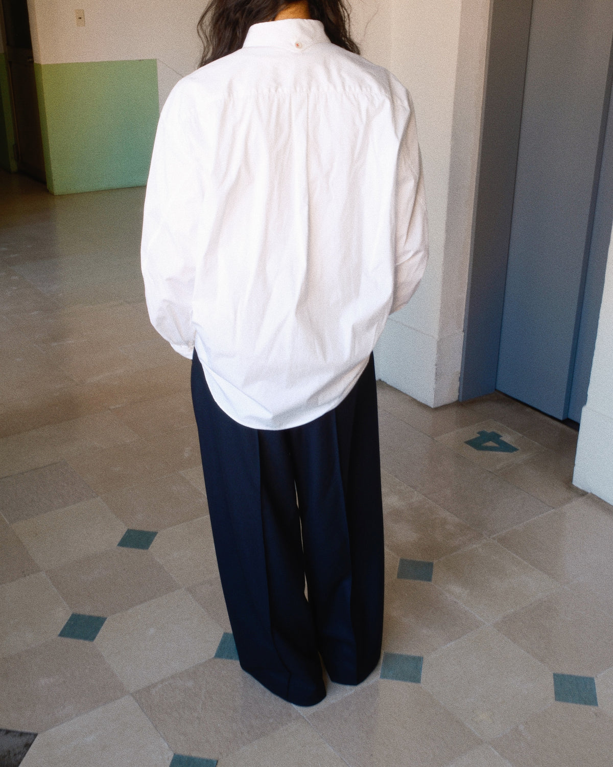 Washed Cotton Shirt White