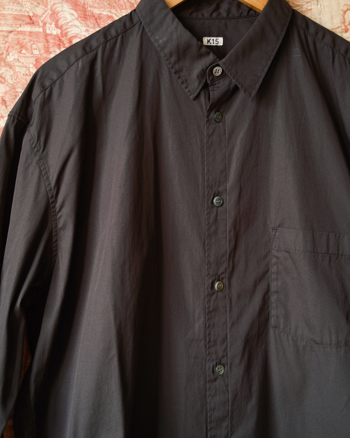 Washed Cotton Shirt Black